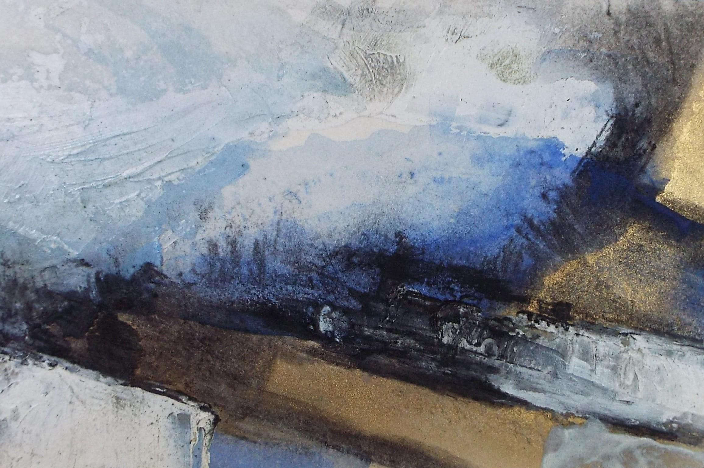 Original Watercolour & acrylic, 'Abstract Circles', Graham Benton RBSA (1934-2022), Circa 1990's