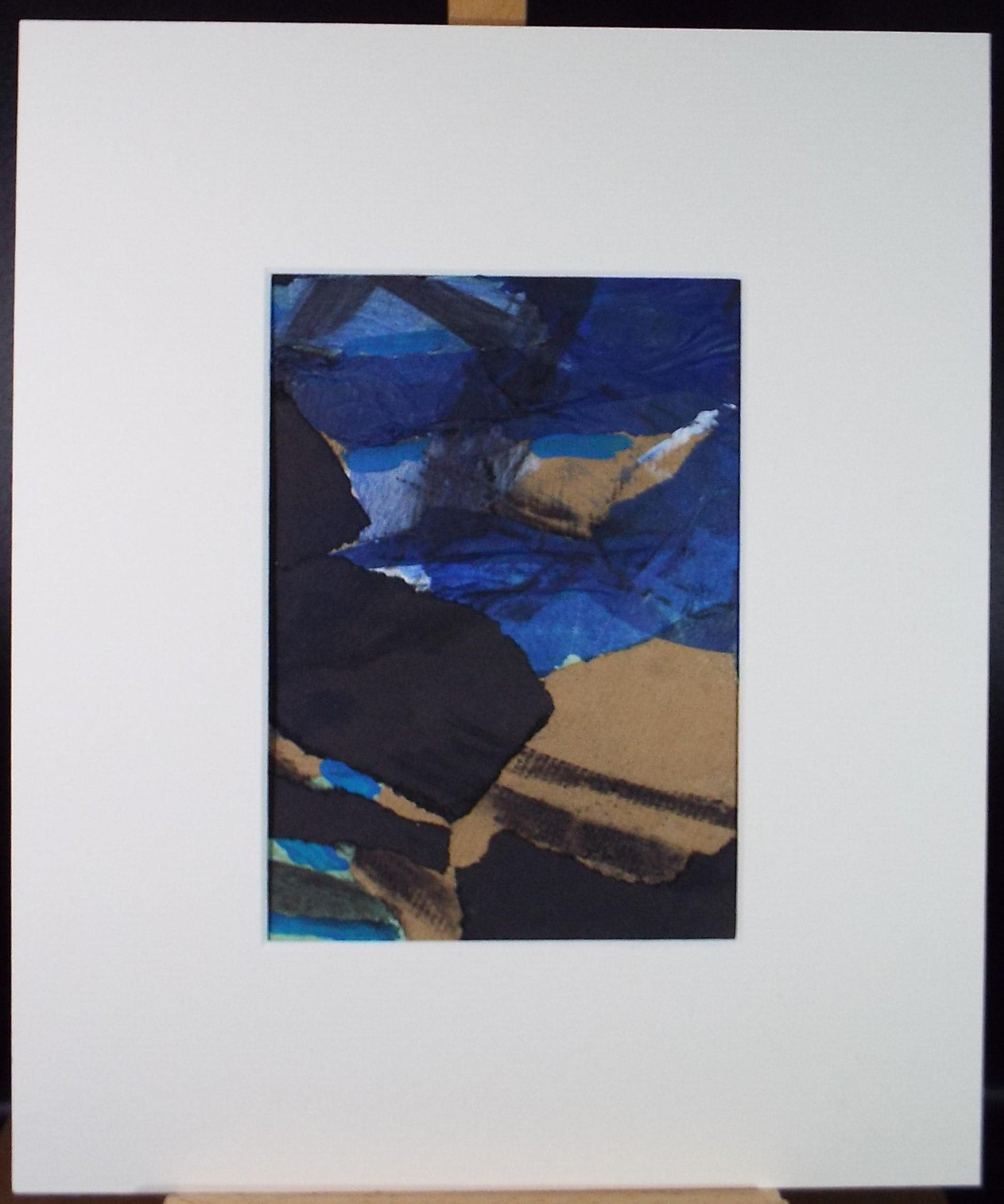 Original Collage , 'Coastal Abstract', Graham Benton RBSA (1934-2022), Circa 1990's
