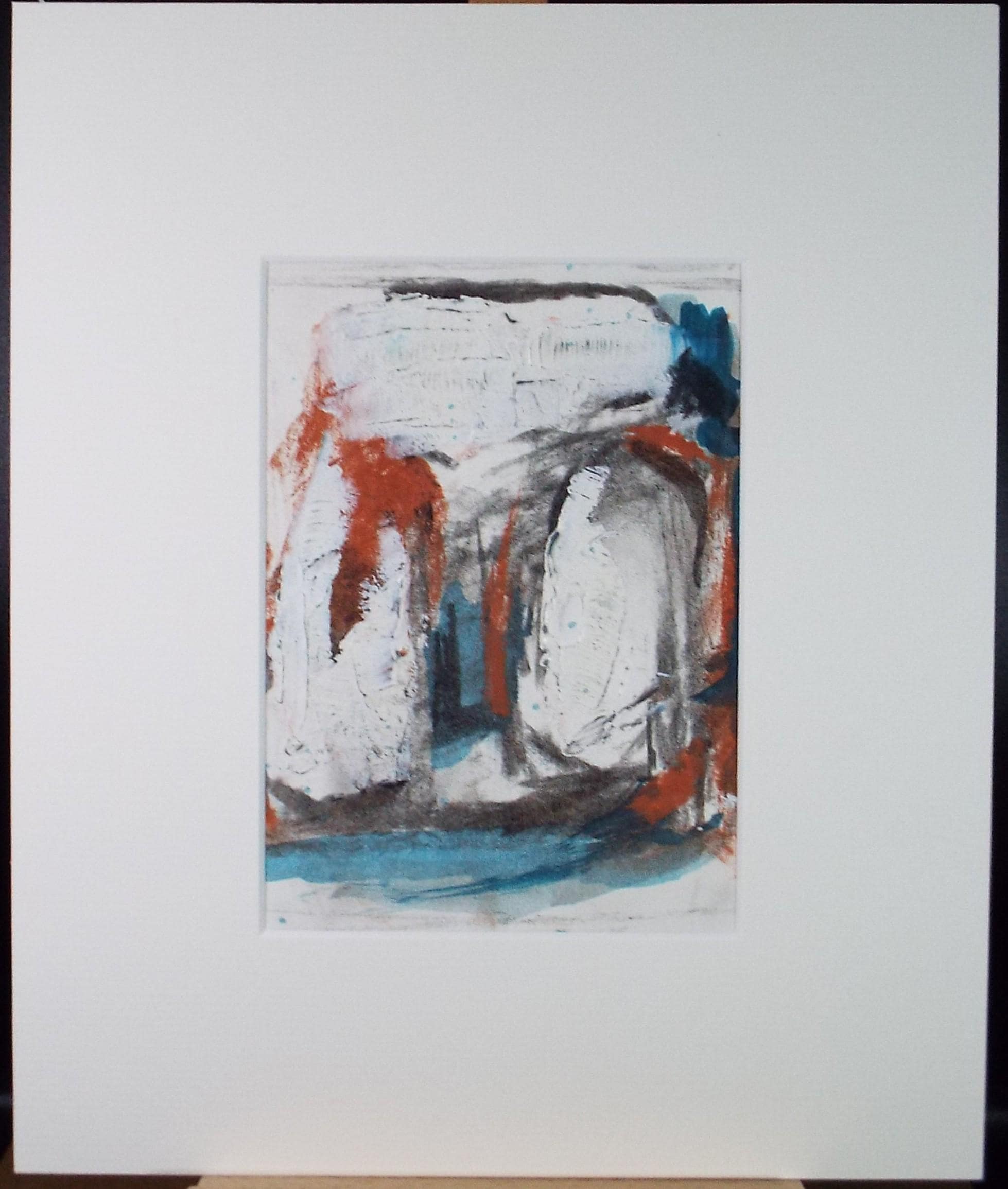 Original Watercolour & acrylic, 'Coastal Abstract', Graham Benton RBSA (1934-2022), Circa 1990's