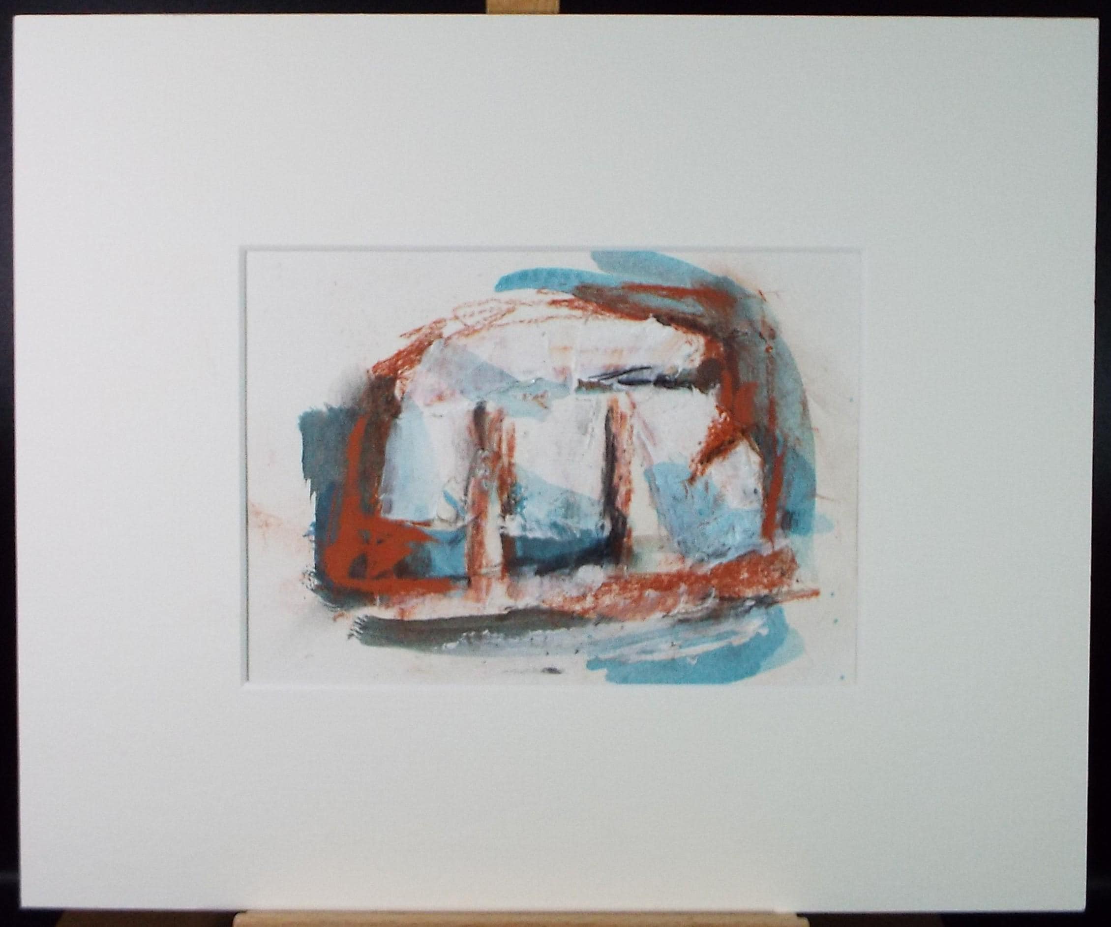 Original Watercolour & acrylic, 'Coastal Abstract', Graham Benton RBSA (1934-2022), Circa 1990's