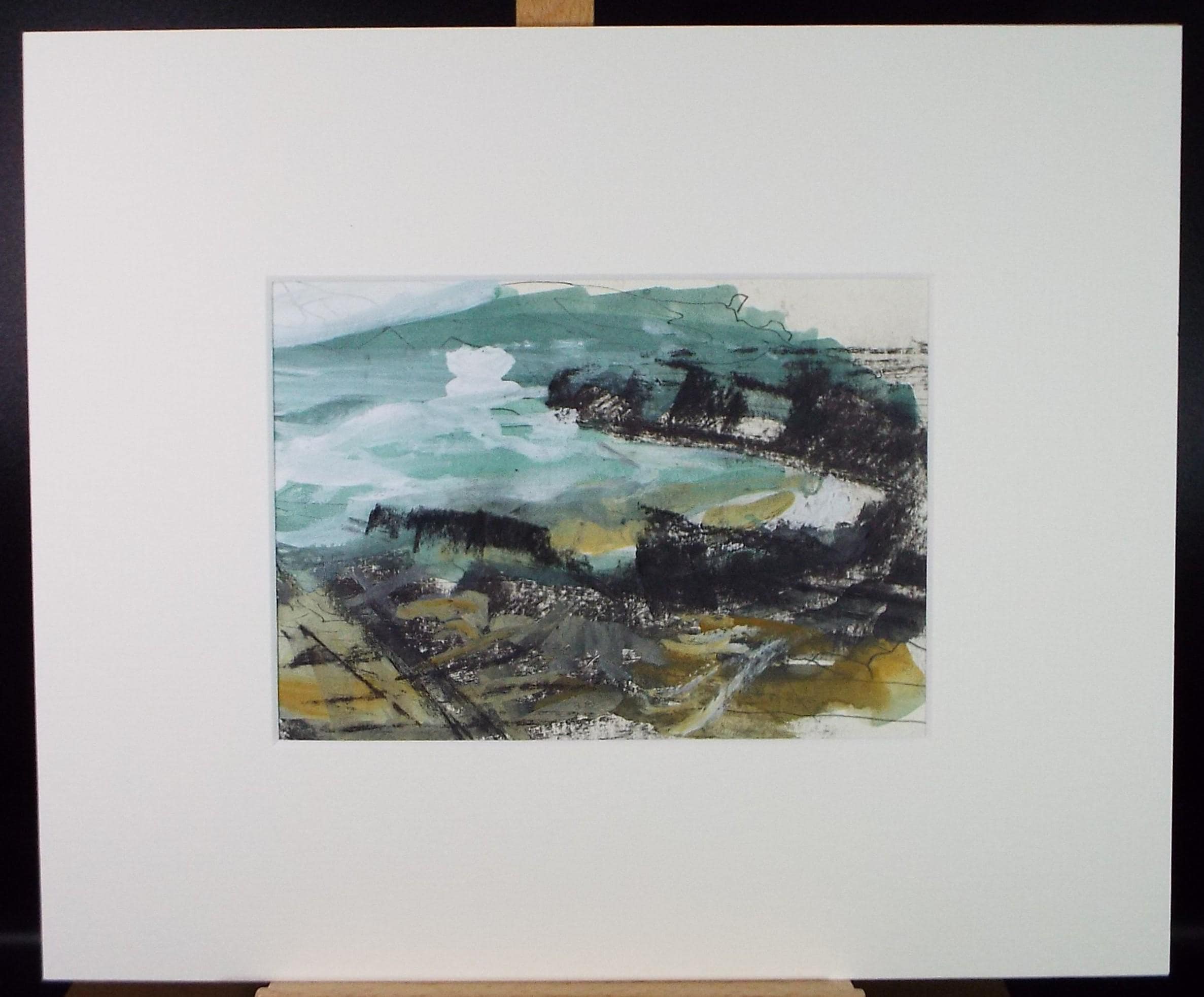 Original Watercolour , 'Coastal Abstract', Graham Benton RBSA (1934-2022), Circa 1990's