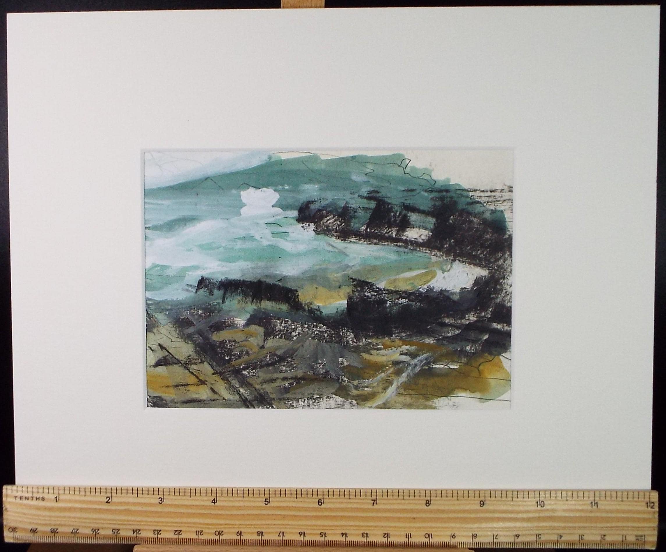 Original Watercolour , 'Coastal Abstract', Graham Benton RBSA (1934-2022), Circa 1990's