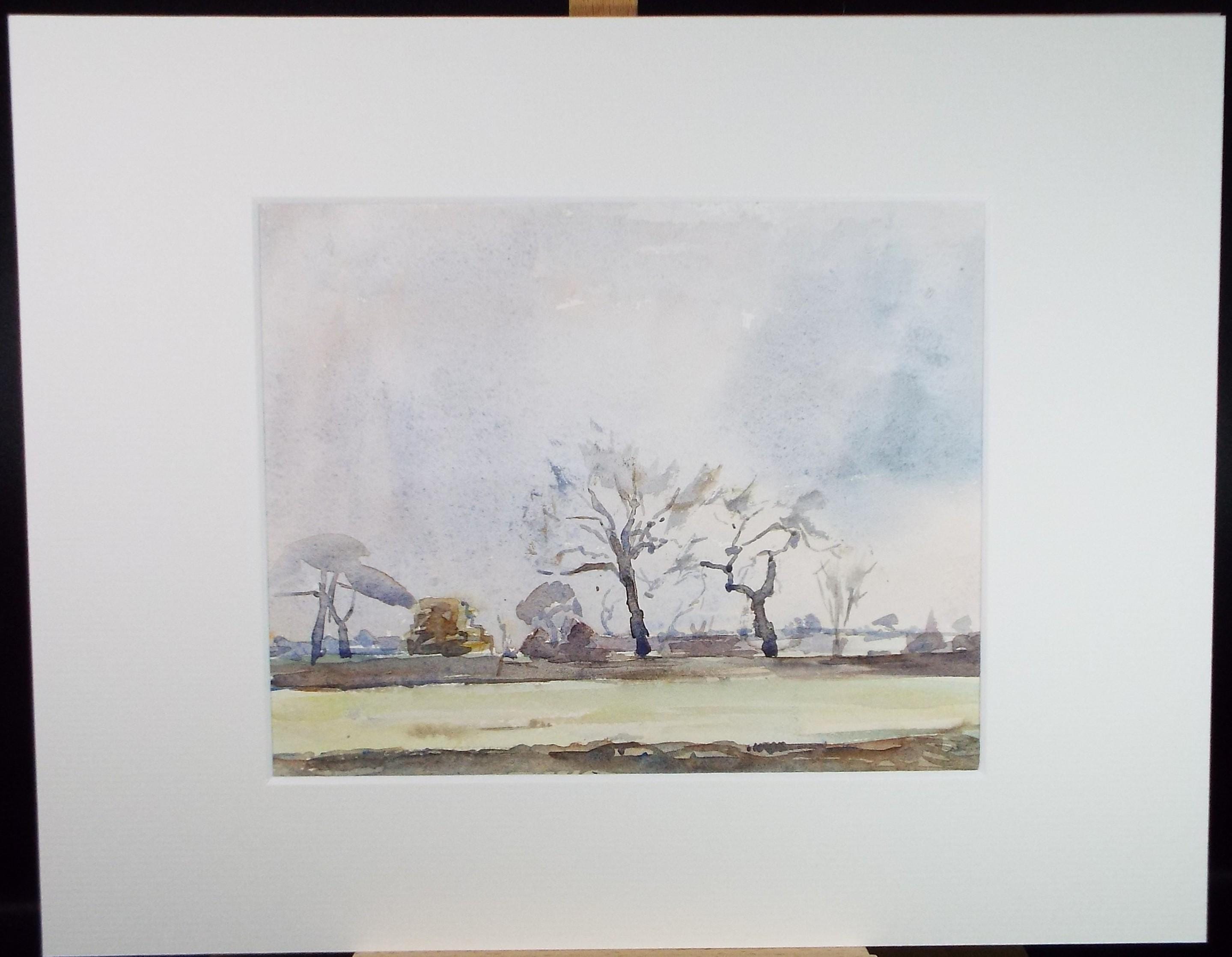 Original Watercolour, 'Autumn Landscape', Circa 1970's , Geoffrey Burrows (1934-2023)