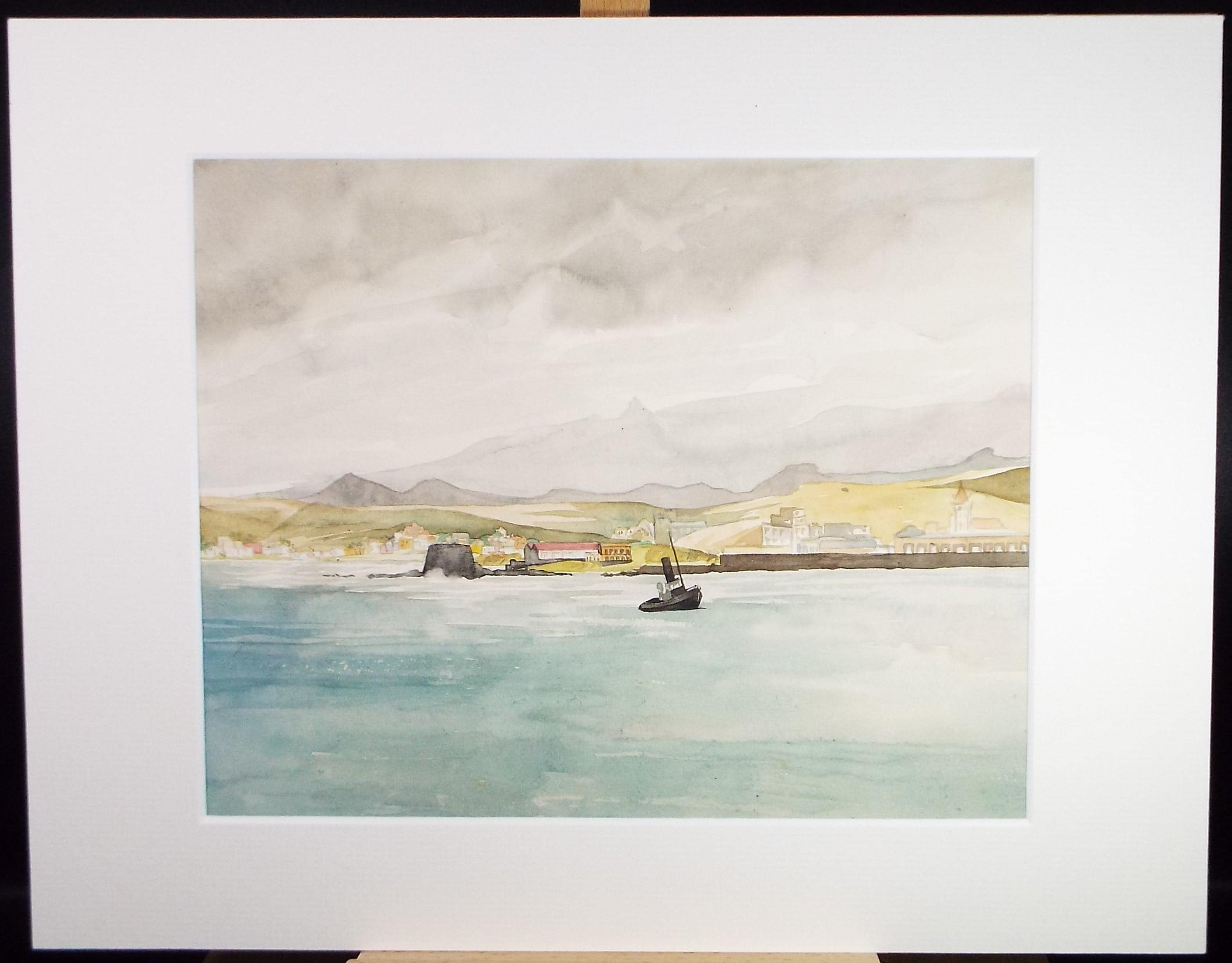 Original Watercolour, 'Las Palmas Grand Canaria', Circa 1950's, Ivy T. Attwell (1895-1985)
