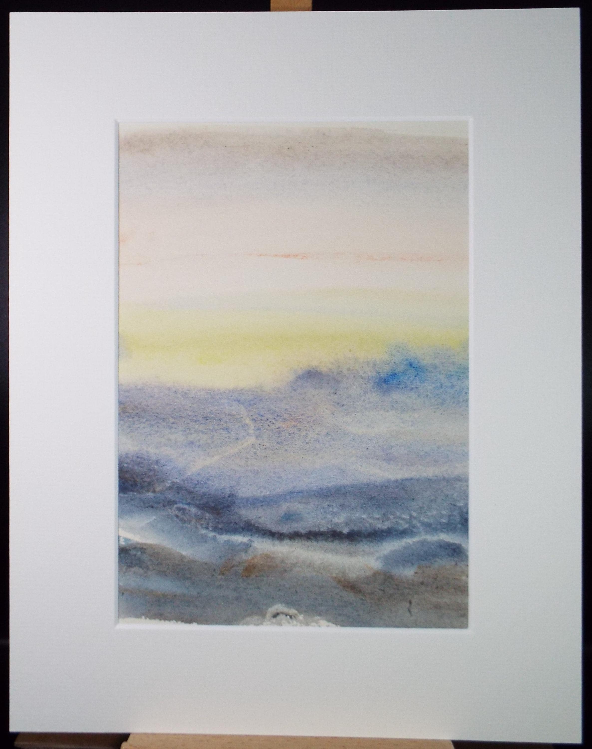Original Watercolour on Paper, 'Sunrise over a Landscape', circa 1970's, Mildred Lockyer
