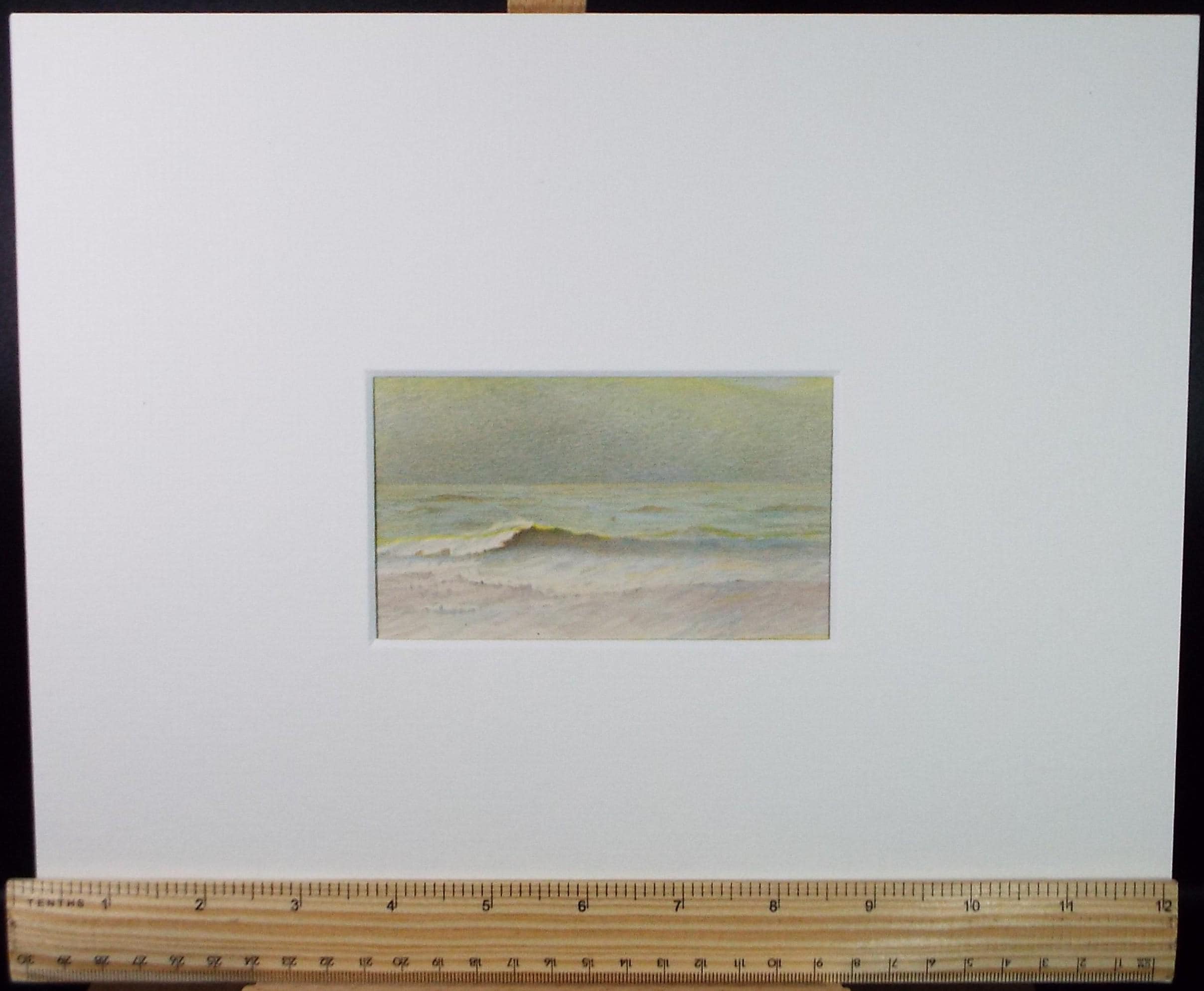 Original Watercolour on paper, 'Srascape', Unknown Artist, circa 1920's - Marine Landscape