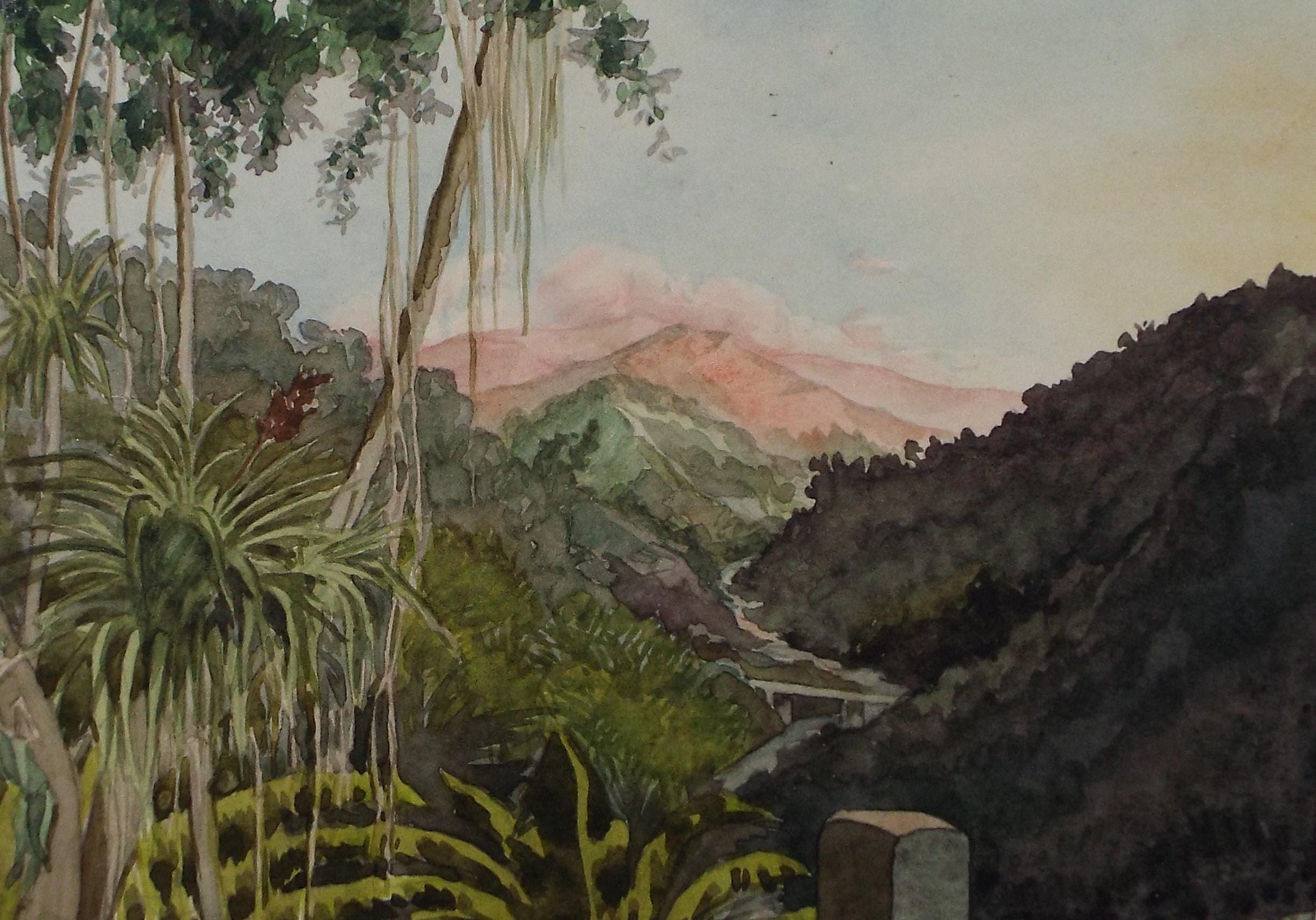 Original Watercolour, 'Rio Cobre, Jamaica', Circa 1950's, Ivy T. Attwell (1895-1985)