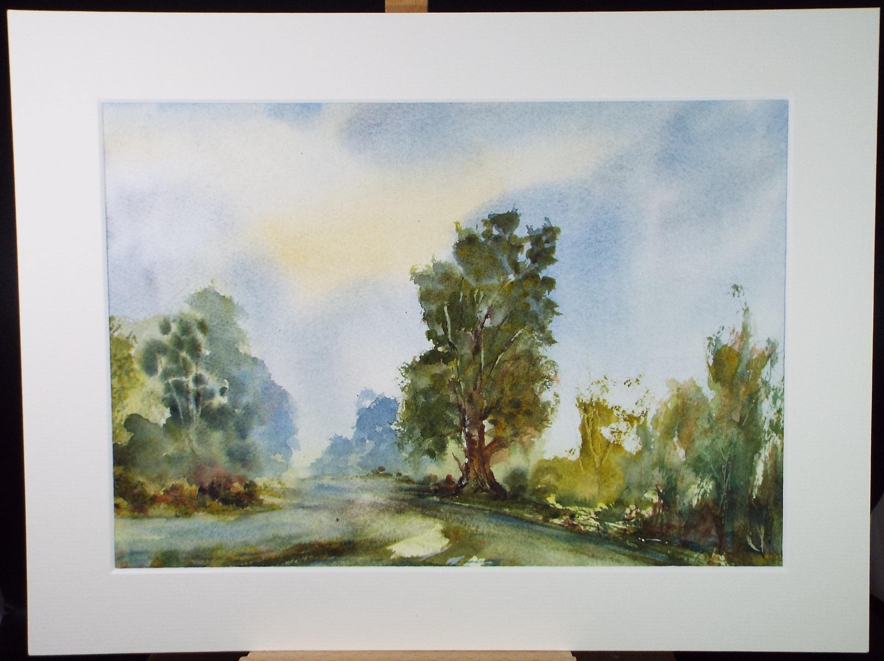 Original Watercolour, 'A Country Lane', Peter Grimer, Dated 2005