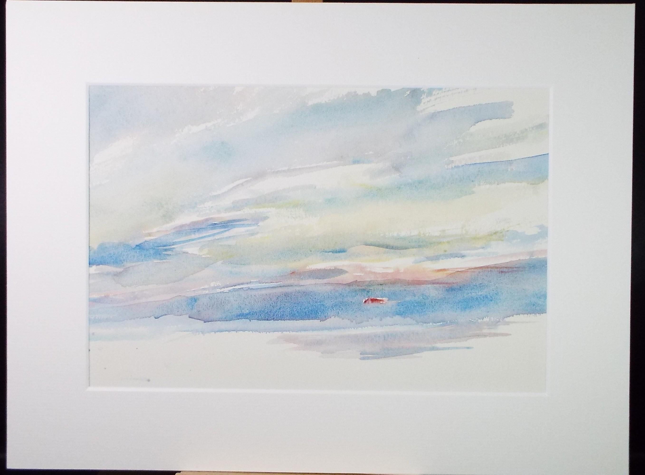 Original Watercolour on Paper, 'Sunrise', Circa 1970's, Mildred Lockyer