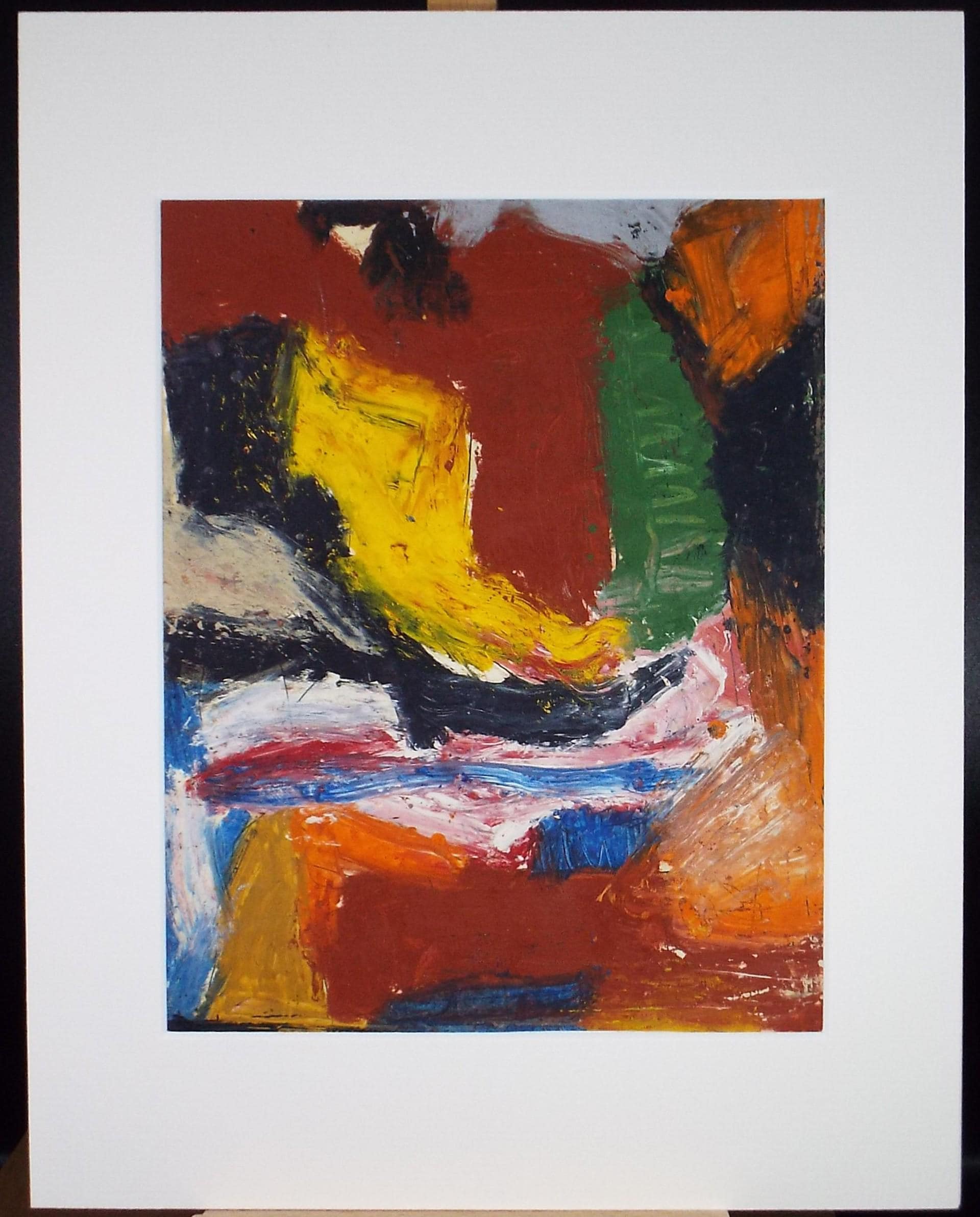 Original Watercolour & Gouache, 'Abstract in Colours',Circa 2000, Judy Lusted