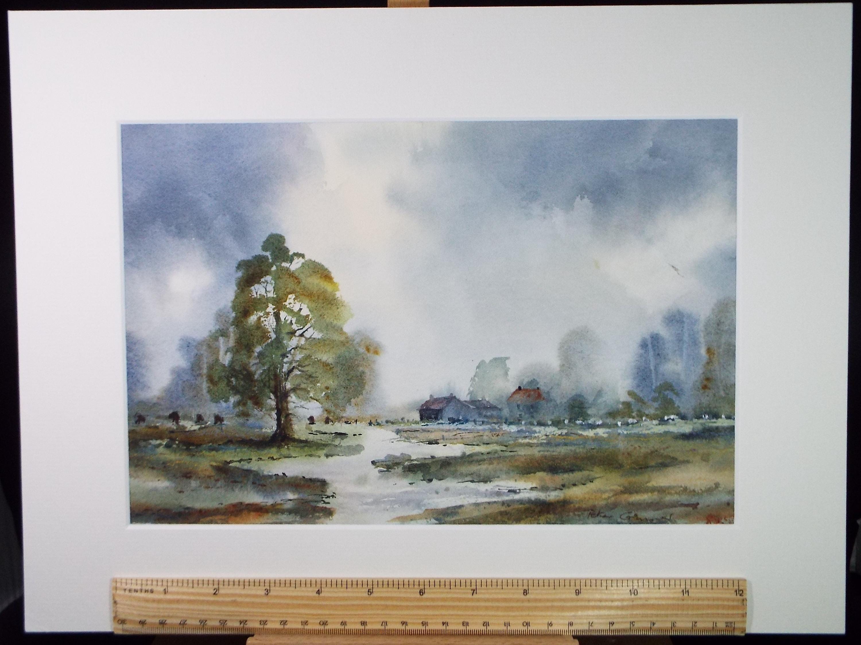 Original Watercolour, Farm Buildings', Peter Grimer, Dated 2000
