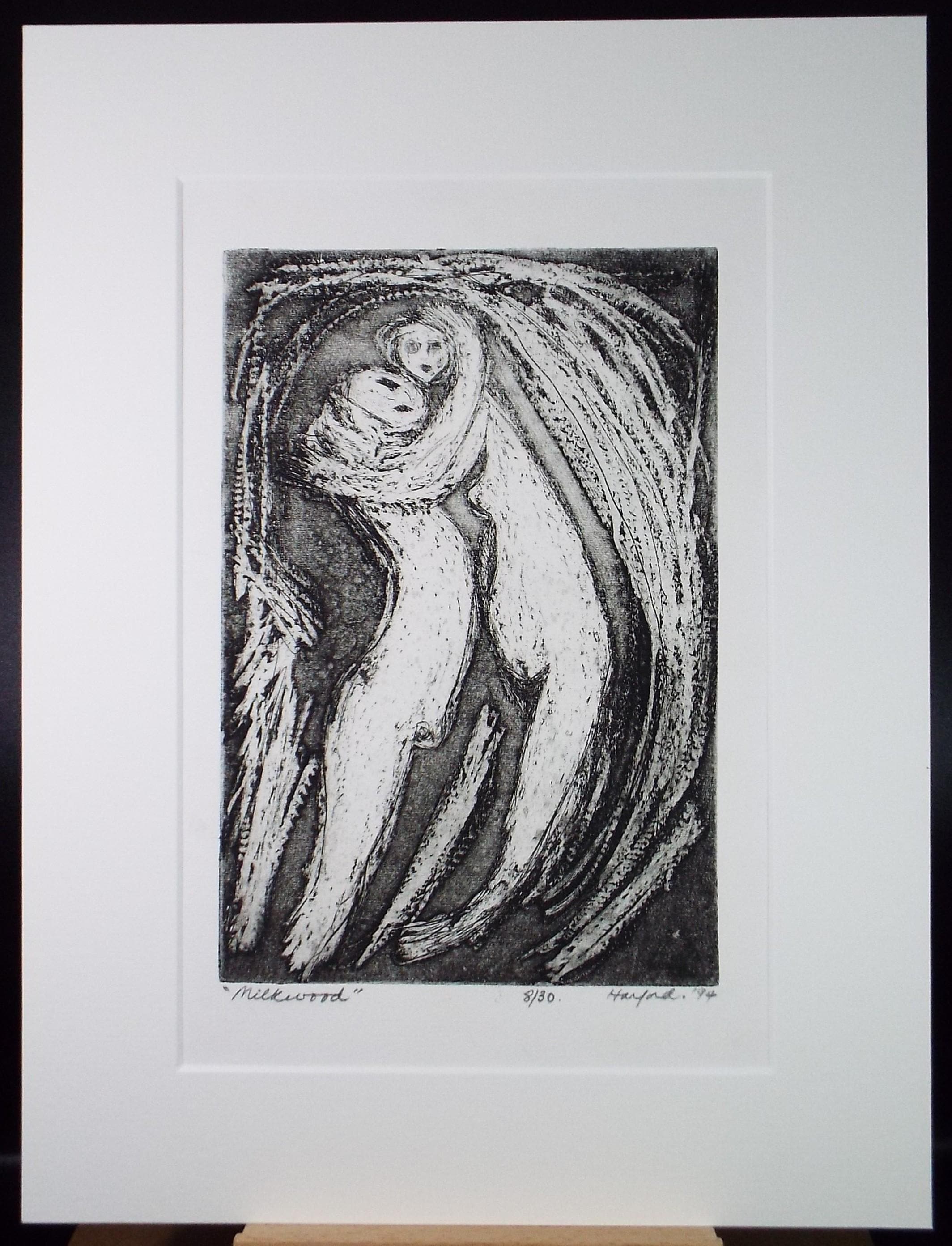 Limited Edition Etching 'Milkwood', Diz Harford, signed and numbered