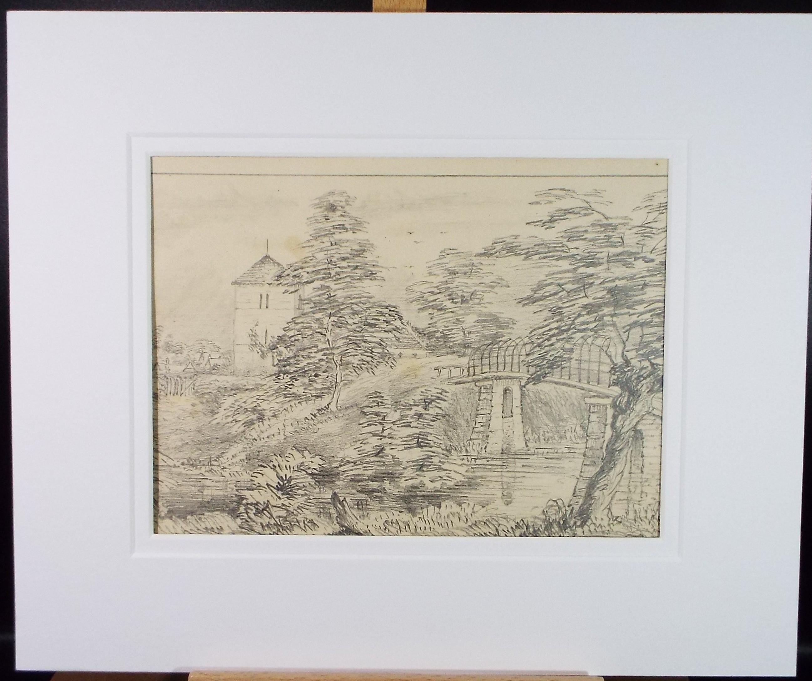 Original Pencil Drawing, 'Little Hereford', Dated 1897, Artist Unknown