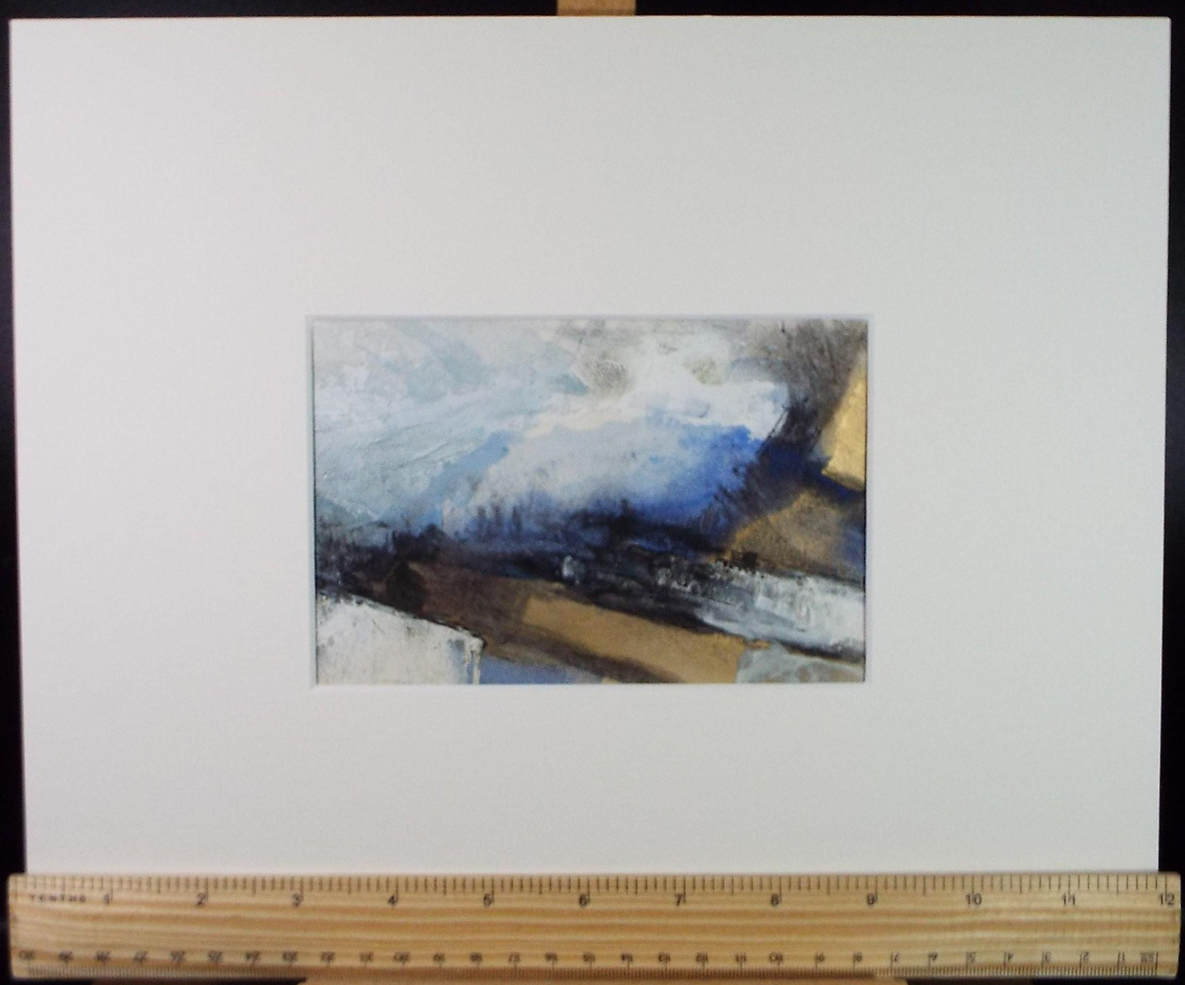 Original Watercolour & acrylic, 'Abstract Circles', Graham Benton RBSA (1934-2022), Circa 1990's