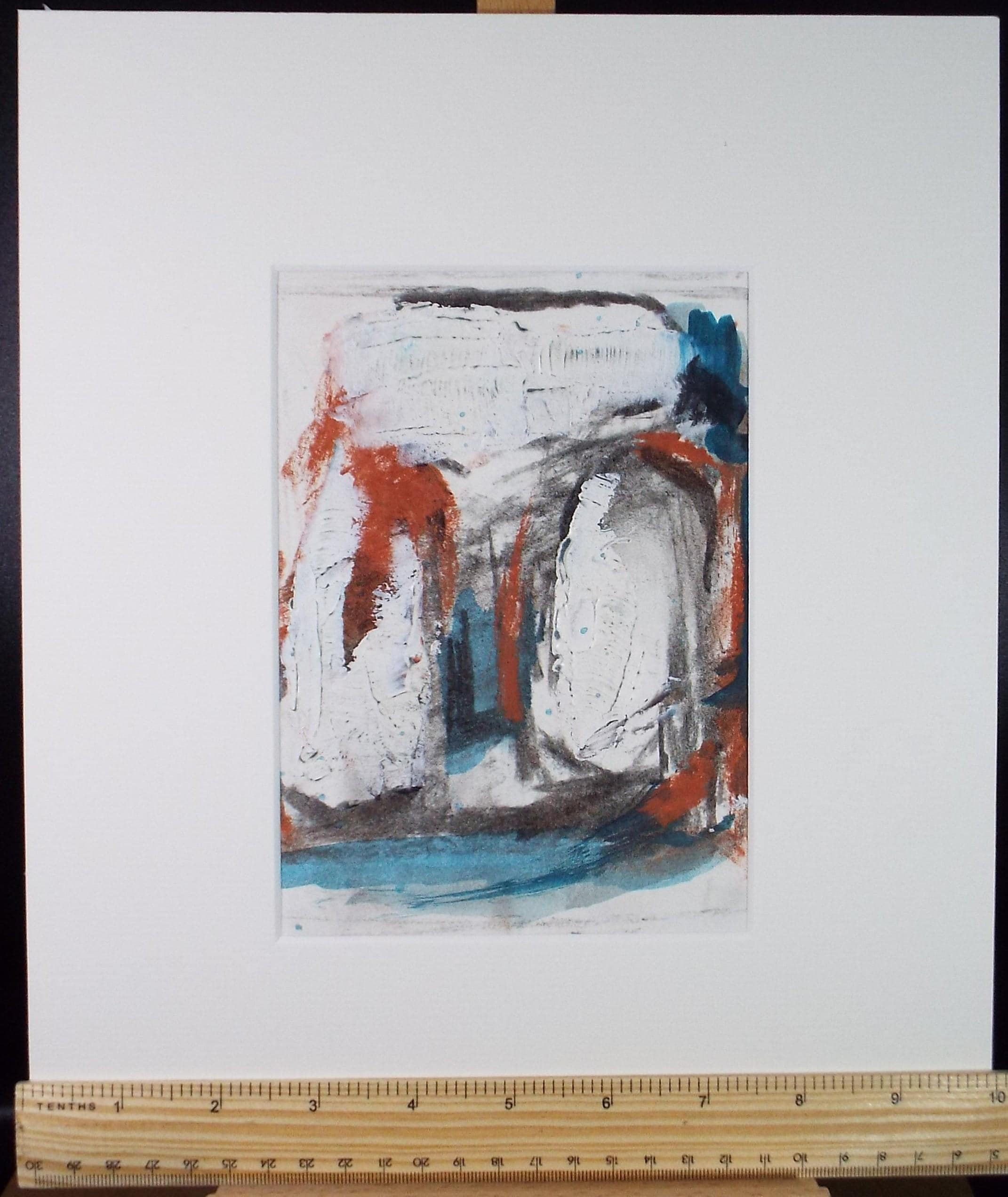 Original Watercolour & acrylic, 'Coastal Abstract', Graham Benton RBSA (1934-2022), Circa 1990's