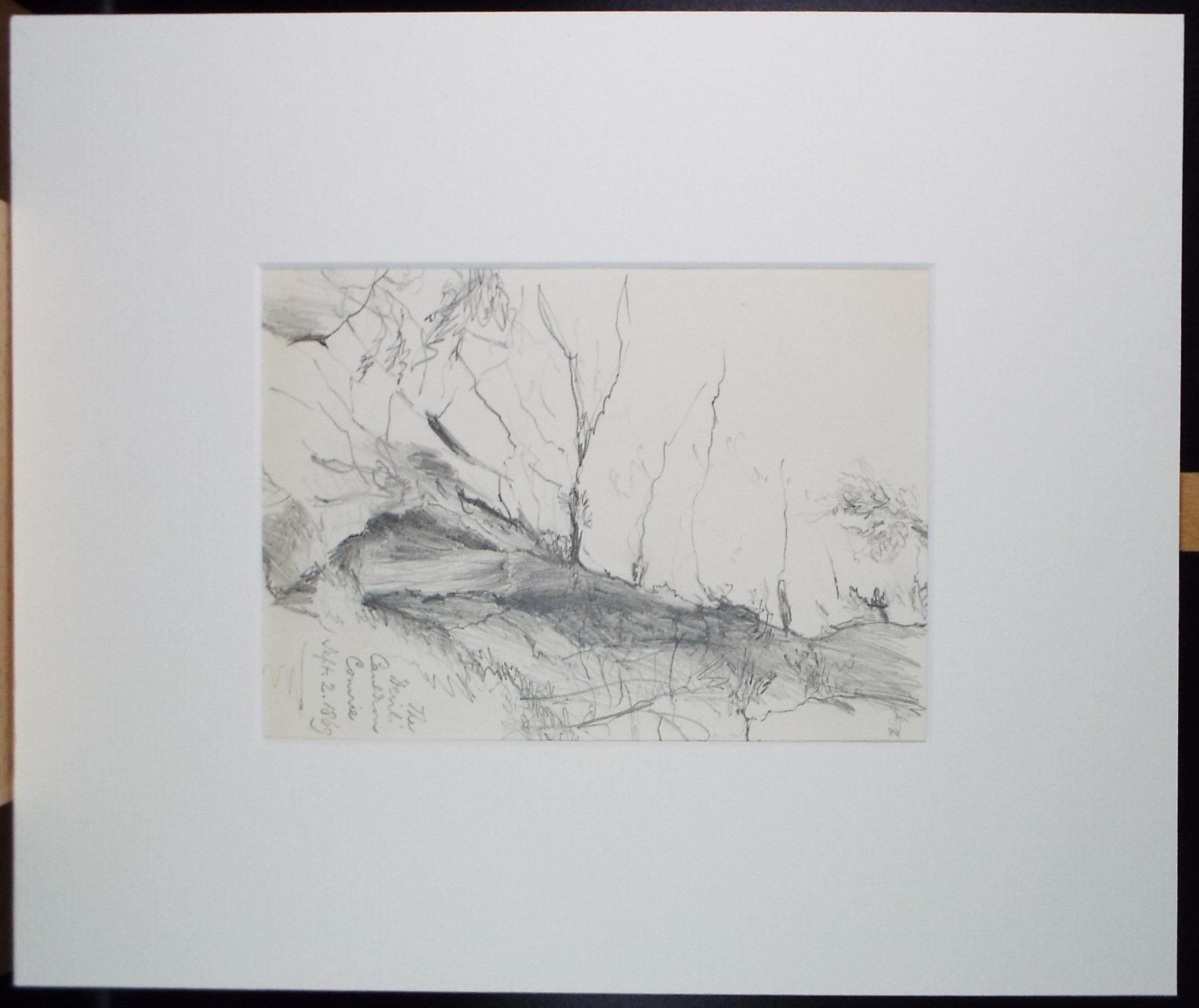 Original Pencil Drawing 'The Devil's Cauldron', Dated 1869, William Brenchley Rye (1818-1901)