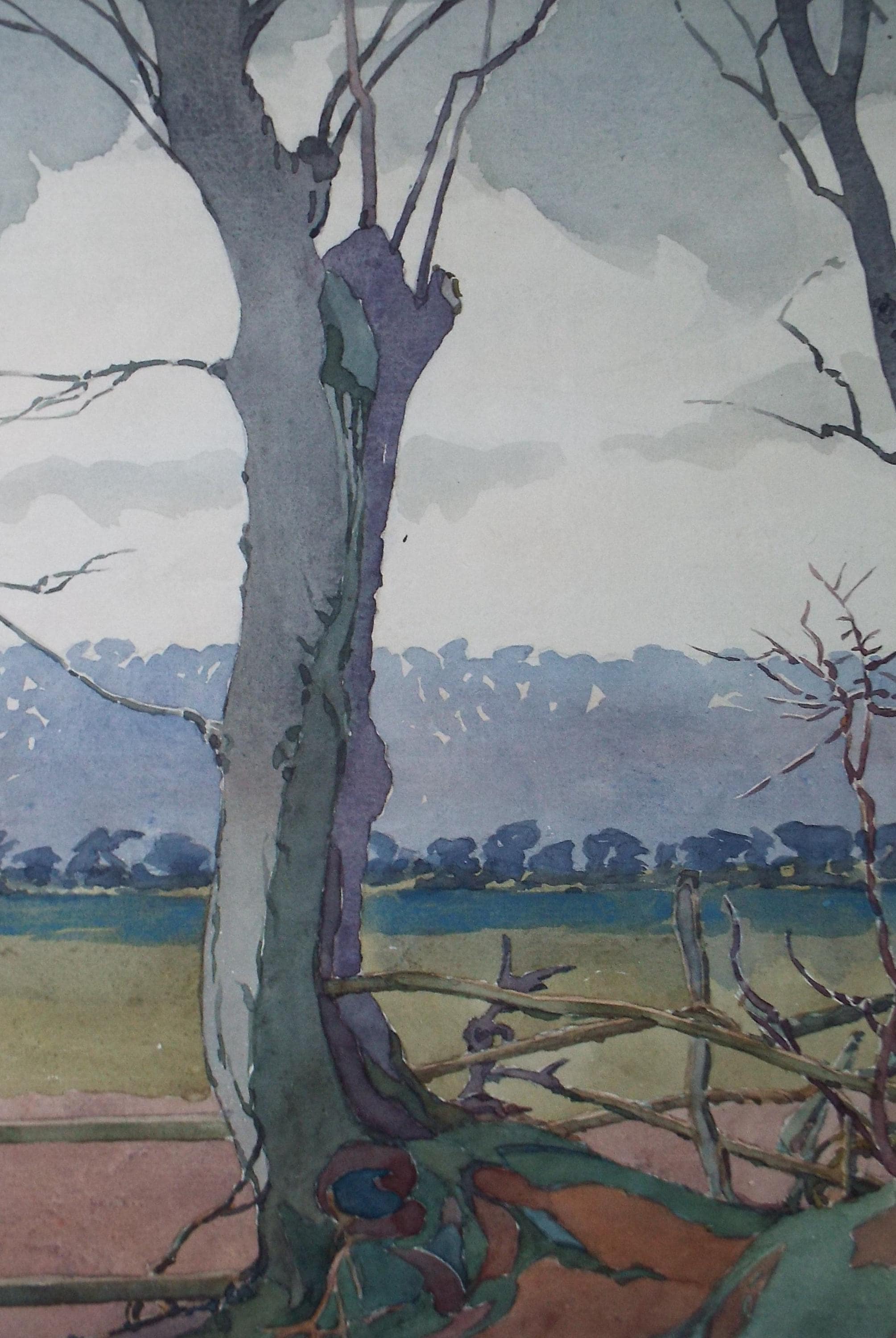 Original Watercolour, 'Near Yarmouth', Henry Potter Stevens (1875-1965) Date 1956