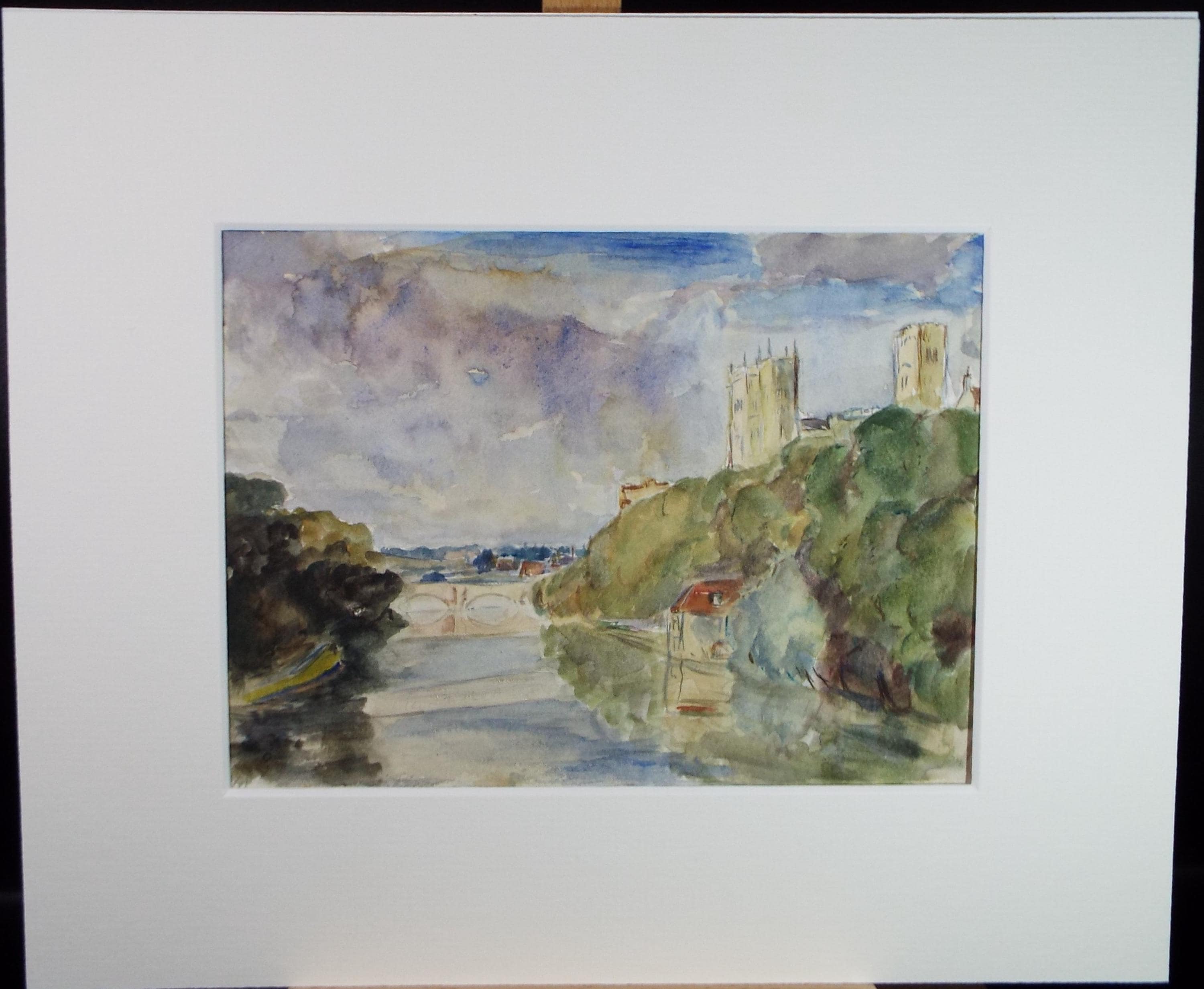 Original Watercolour & Ink, 'Durham', Circa 1970's , Geoffrey Burrows (1934-2023)