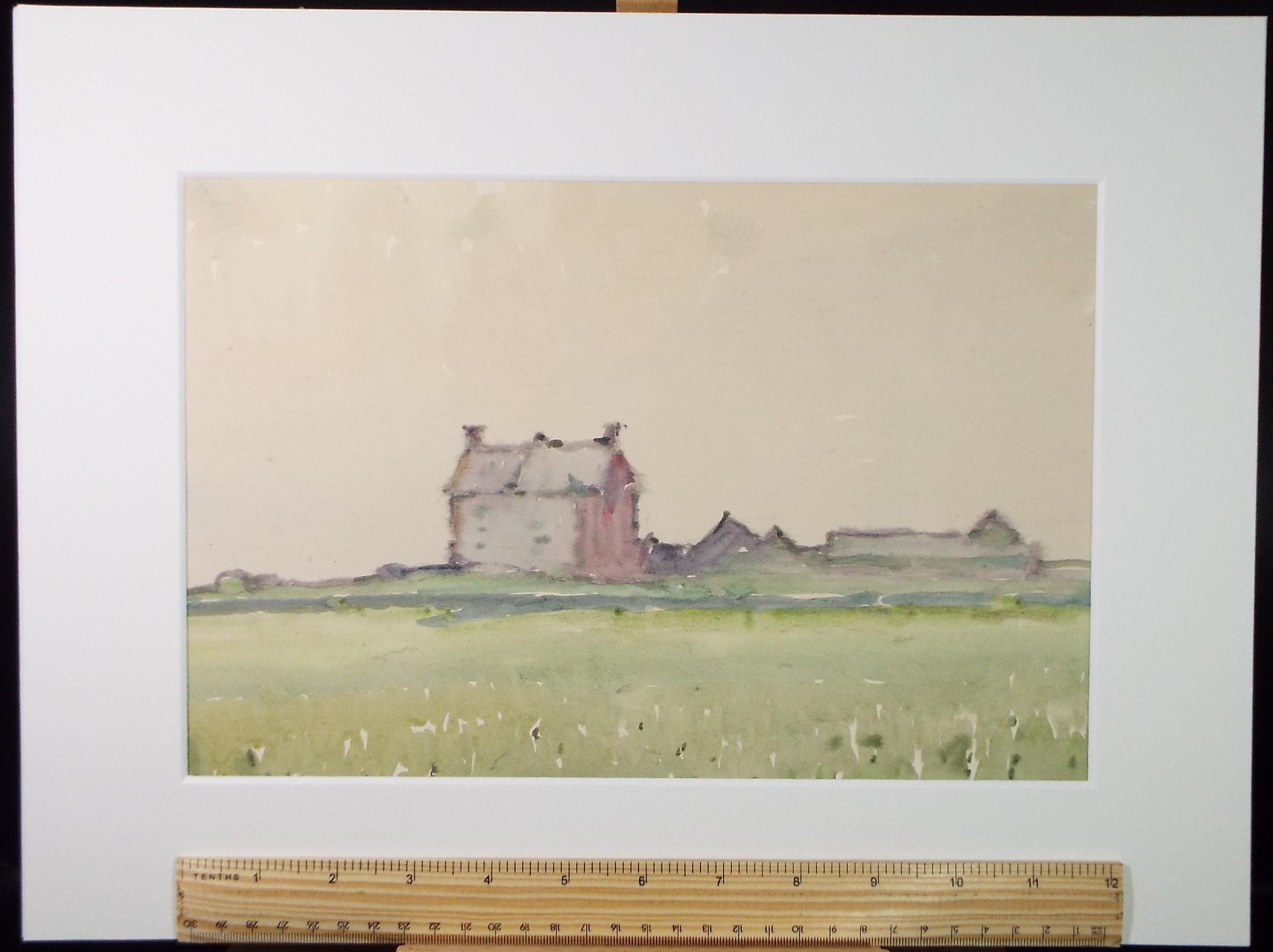 Original Watercolour, 'Cornish Landscape View', Circa 1950's , George Manning-Sanders (1881-1953)