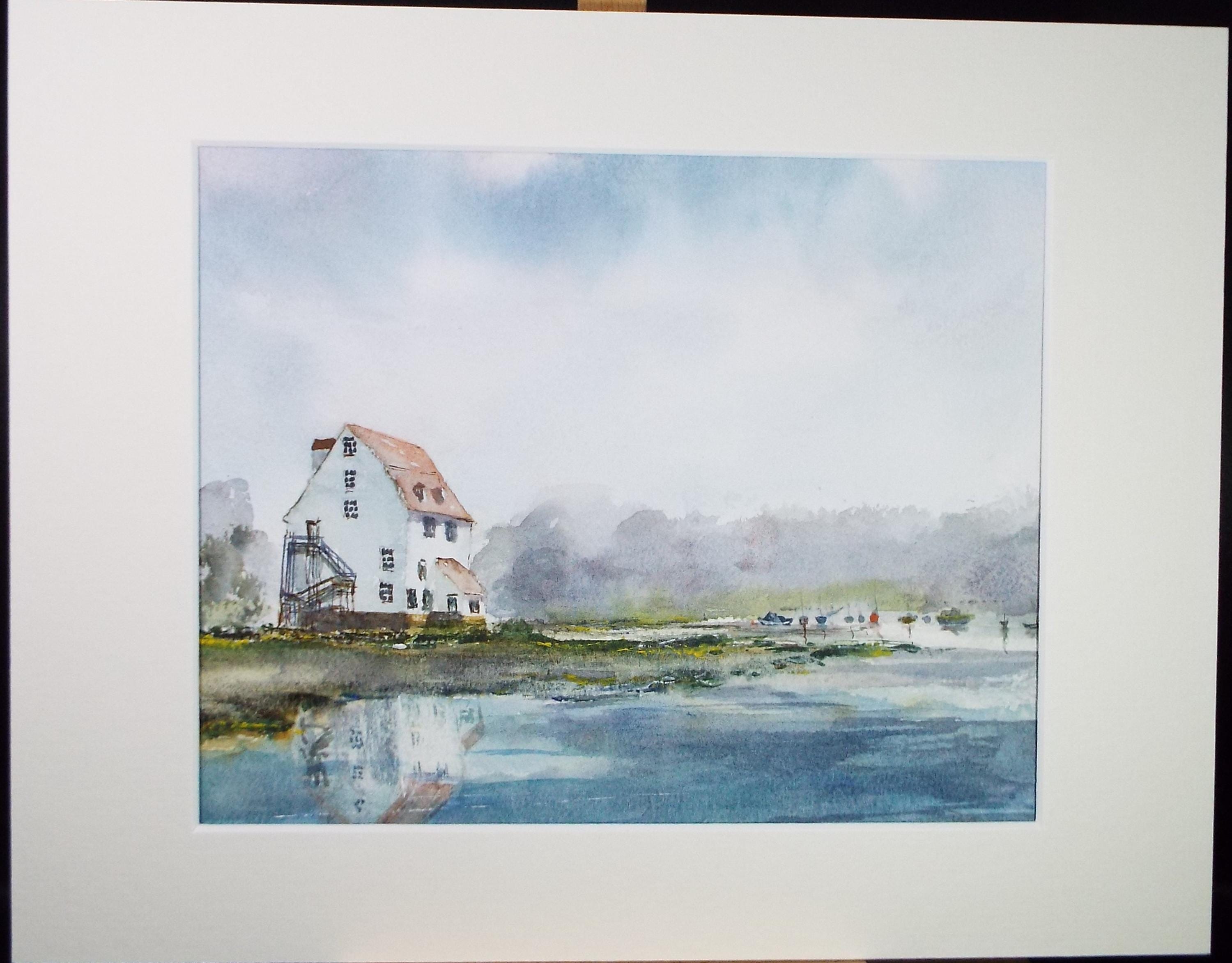 Original Watercolour, 'River Mooring', Peter Grimer, circa 2000
