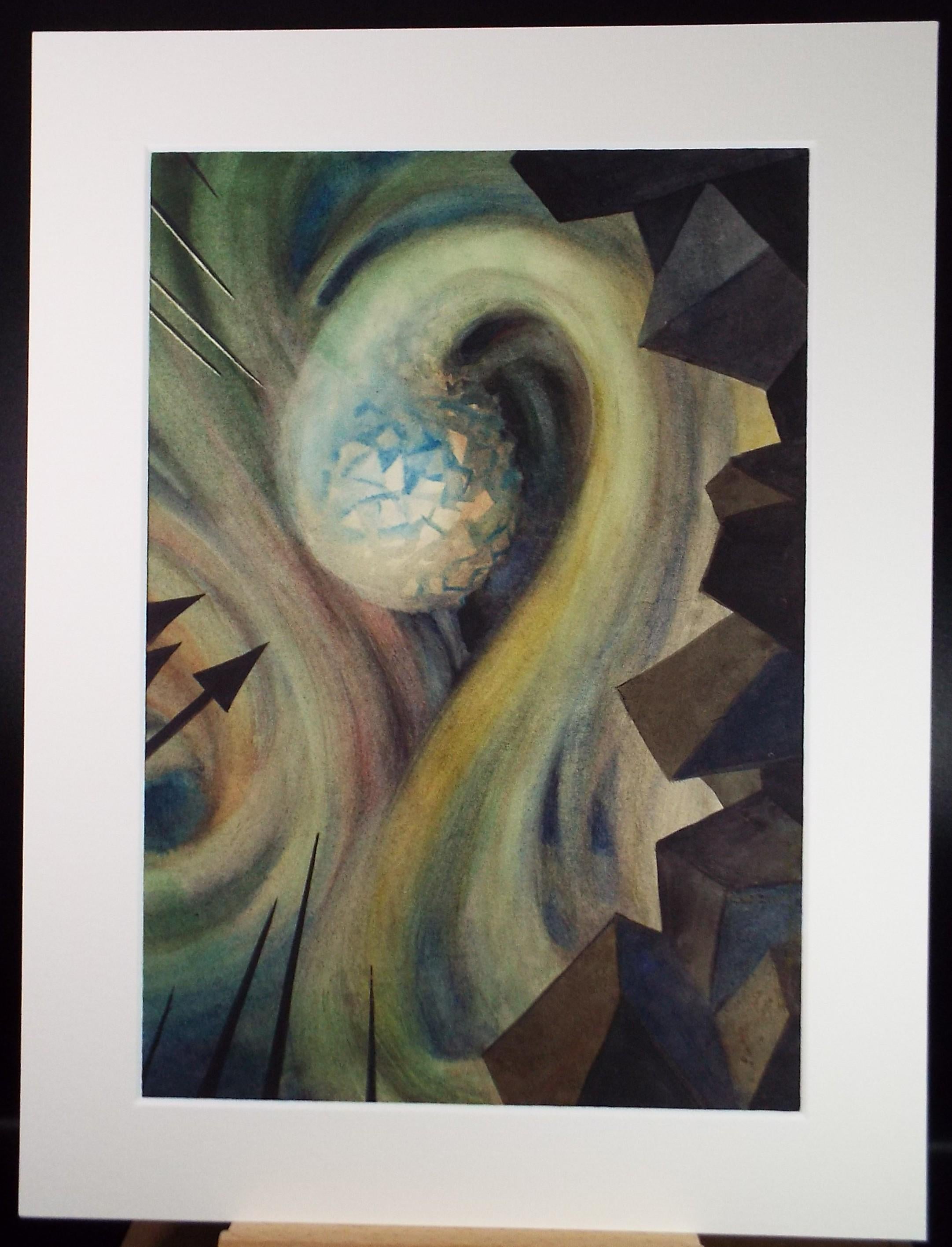 Original Watercolour, 'Abstract', Richard A Siddall, Circa 1950's