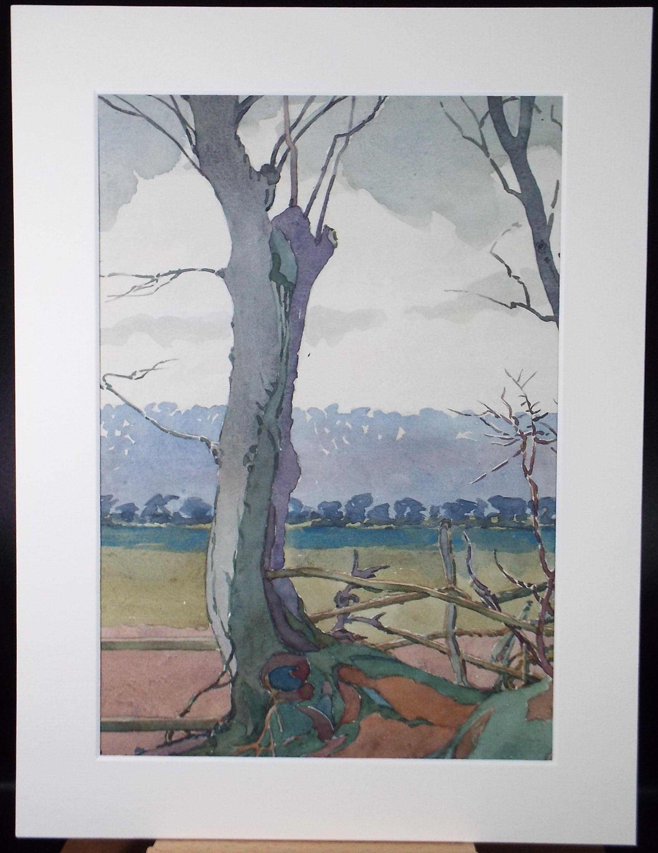 Original Watercolour, 'Near Yarmouth', Henry Potter Stevens (1875-1965) Date 1956