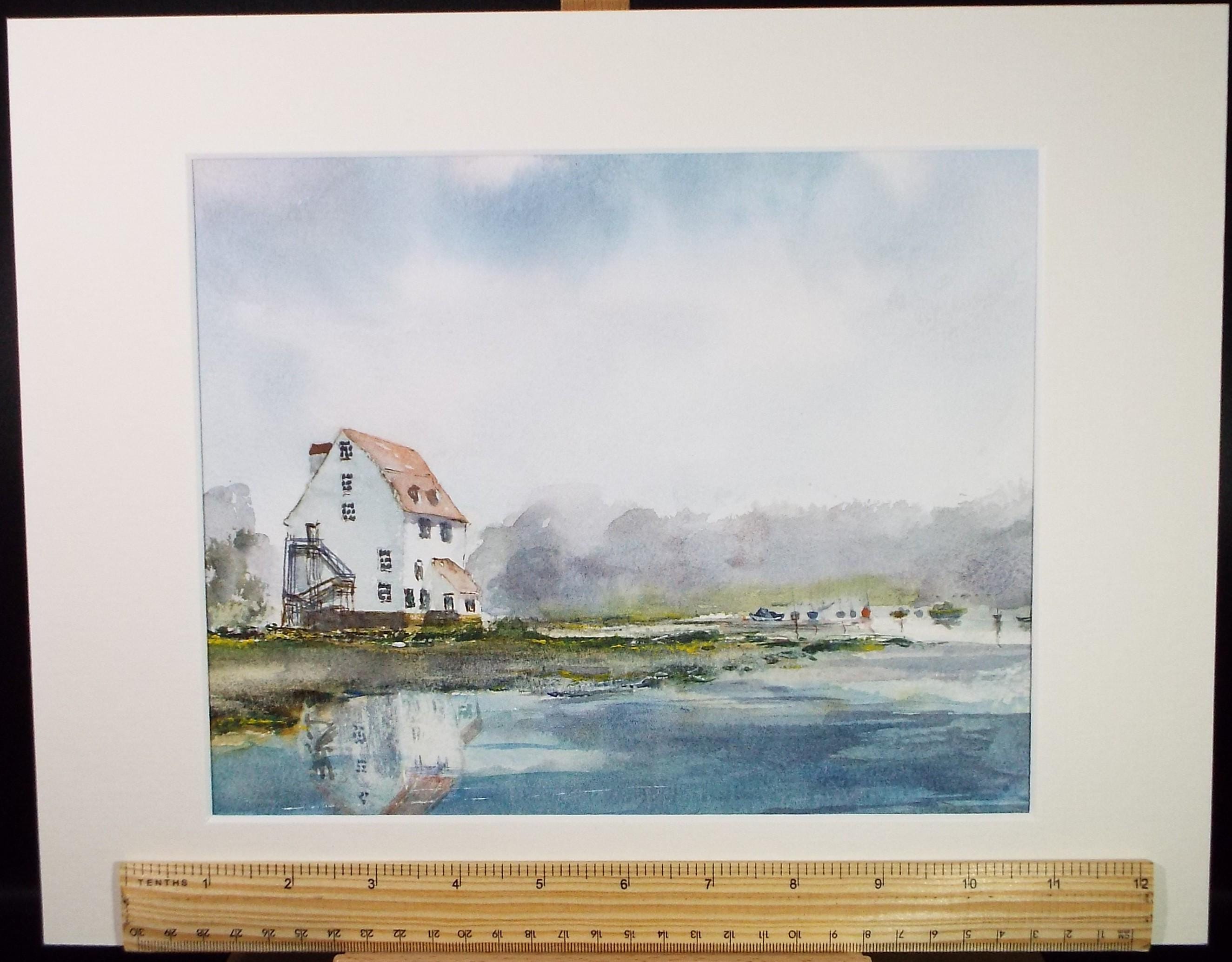 Original Watercolour, 'River Mooring', Peter Grimer, circa 2000