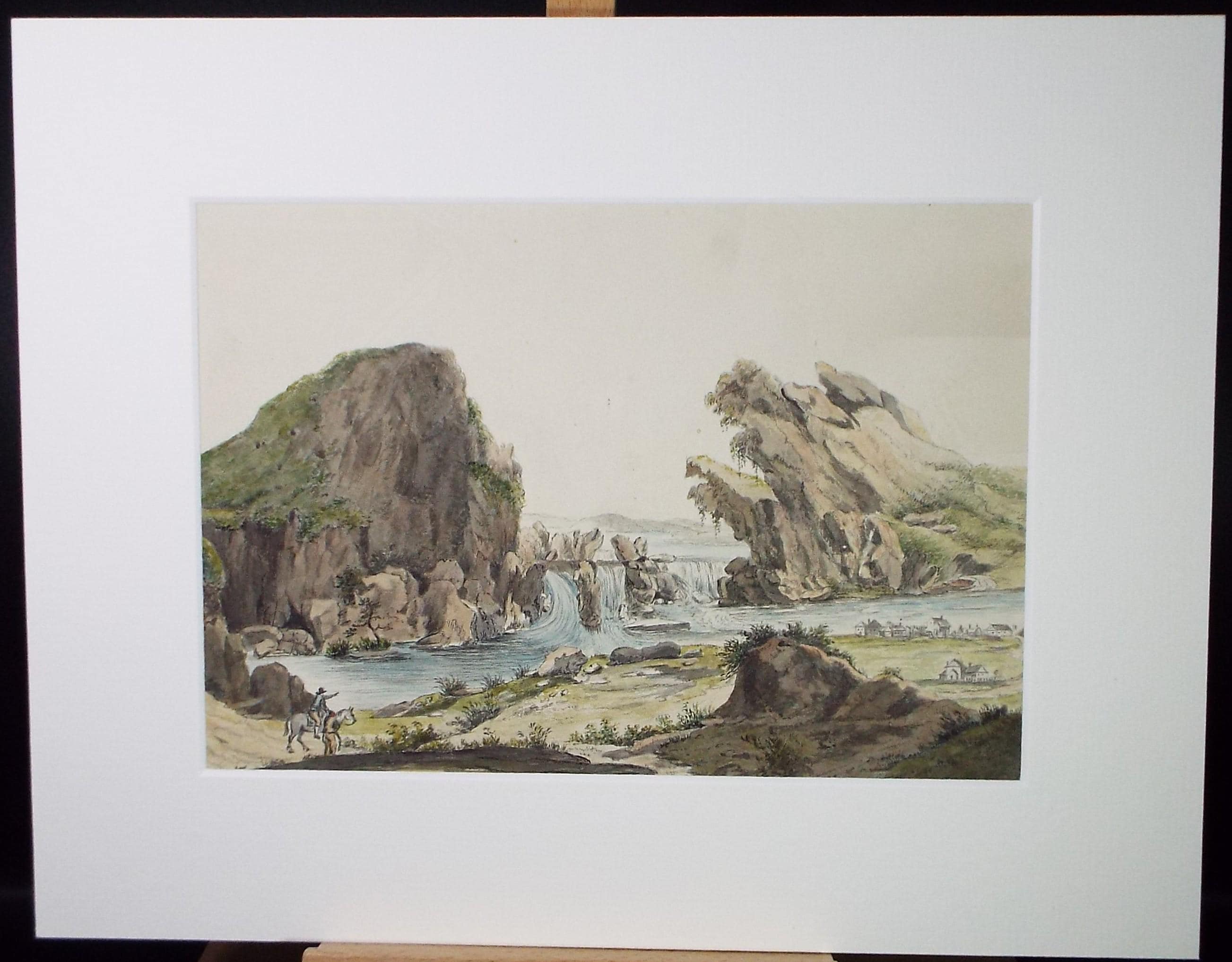 Original Watercolour on Paper, 'Trajan Rocks - Pembrokeshire', Late 19th Century
