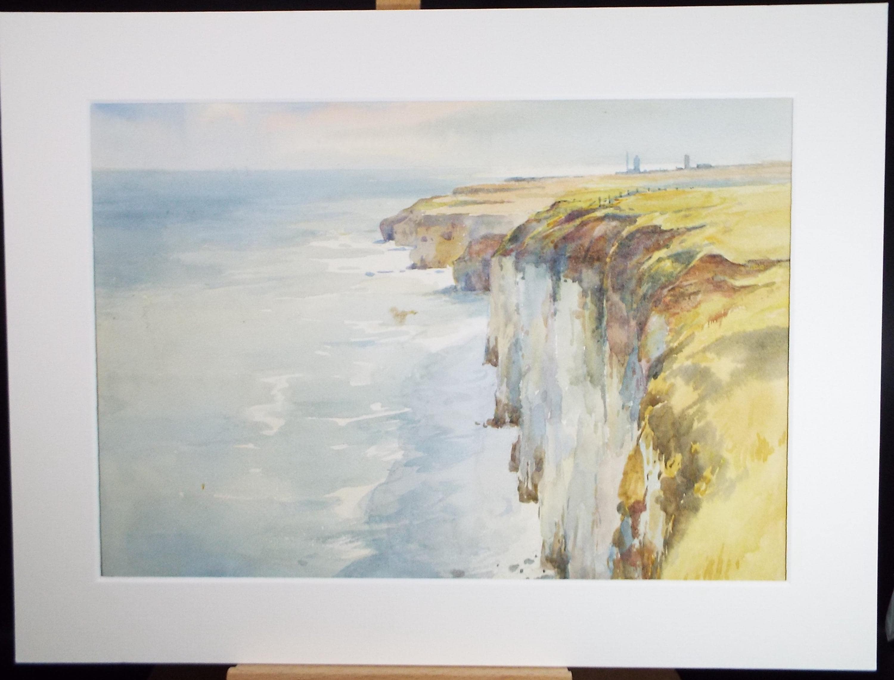 Original Watercolour, 'Coastal Cliffs', Charles Edward Wanless (c1875-1938), circa 1920's