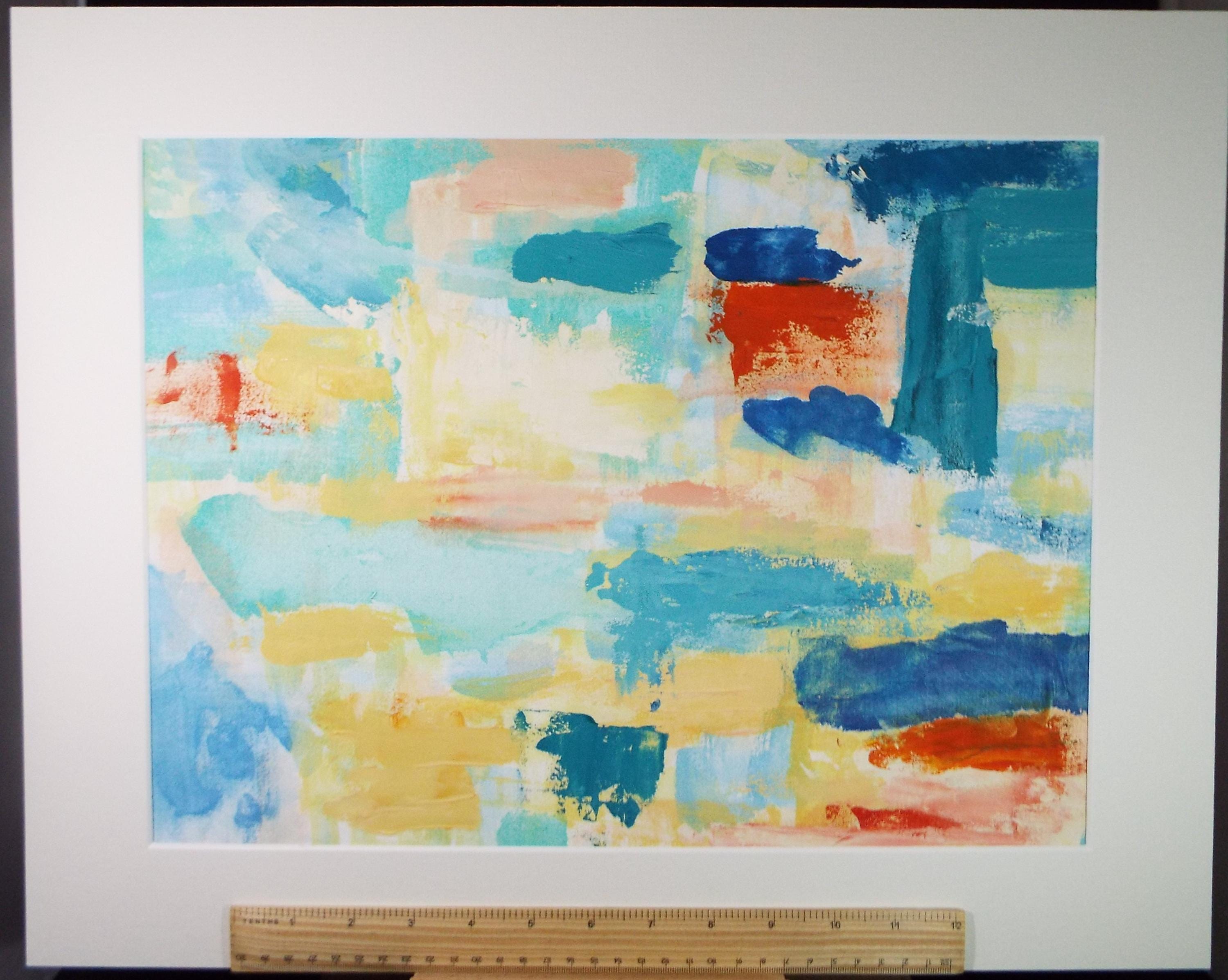 Original Oil & Acrylic on Canvas, 'Multicolour Abstract', Late 20th Century, Marie Edith Banks (British, b. 1943)