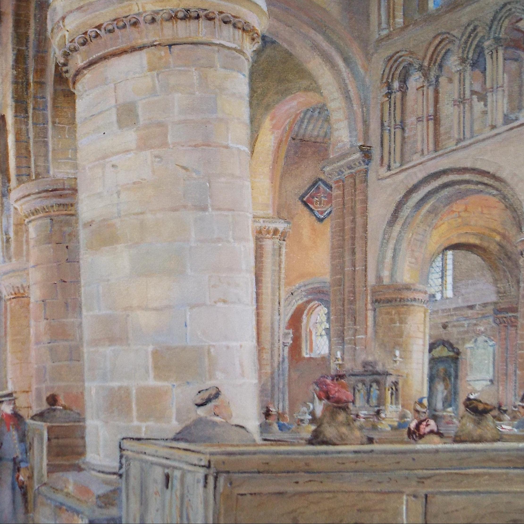 Original Watercolour, 'St Matthews, Yiewsley', Late 19th Century, Artist Unknown