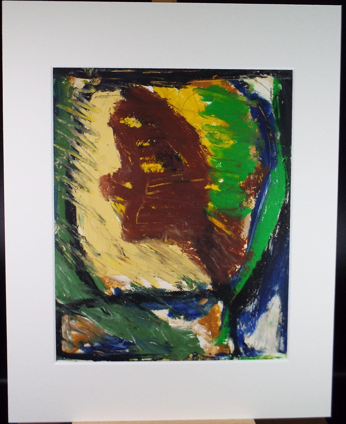 Original Watercolour & Gouache, 'Abstract in Colours',Circa 2000, Judy Lusted
