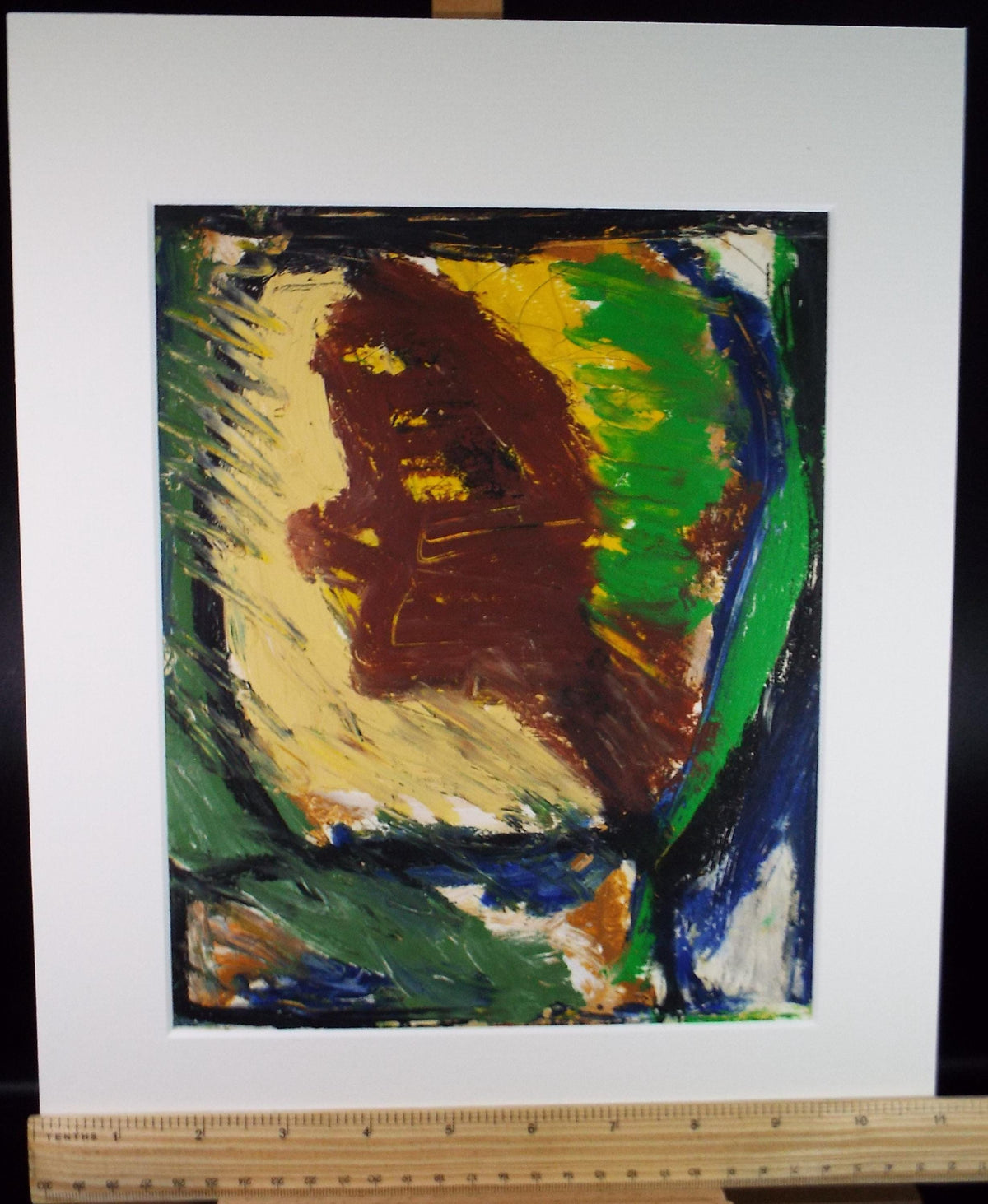 Original Watercolour & Gouache, 'Abstract in Colours',Circa 2000, Judy Lusted