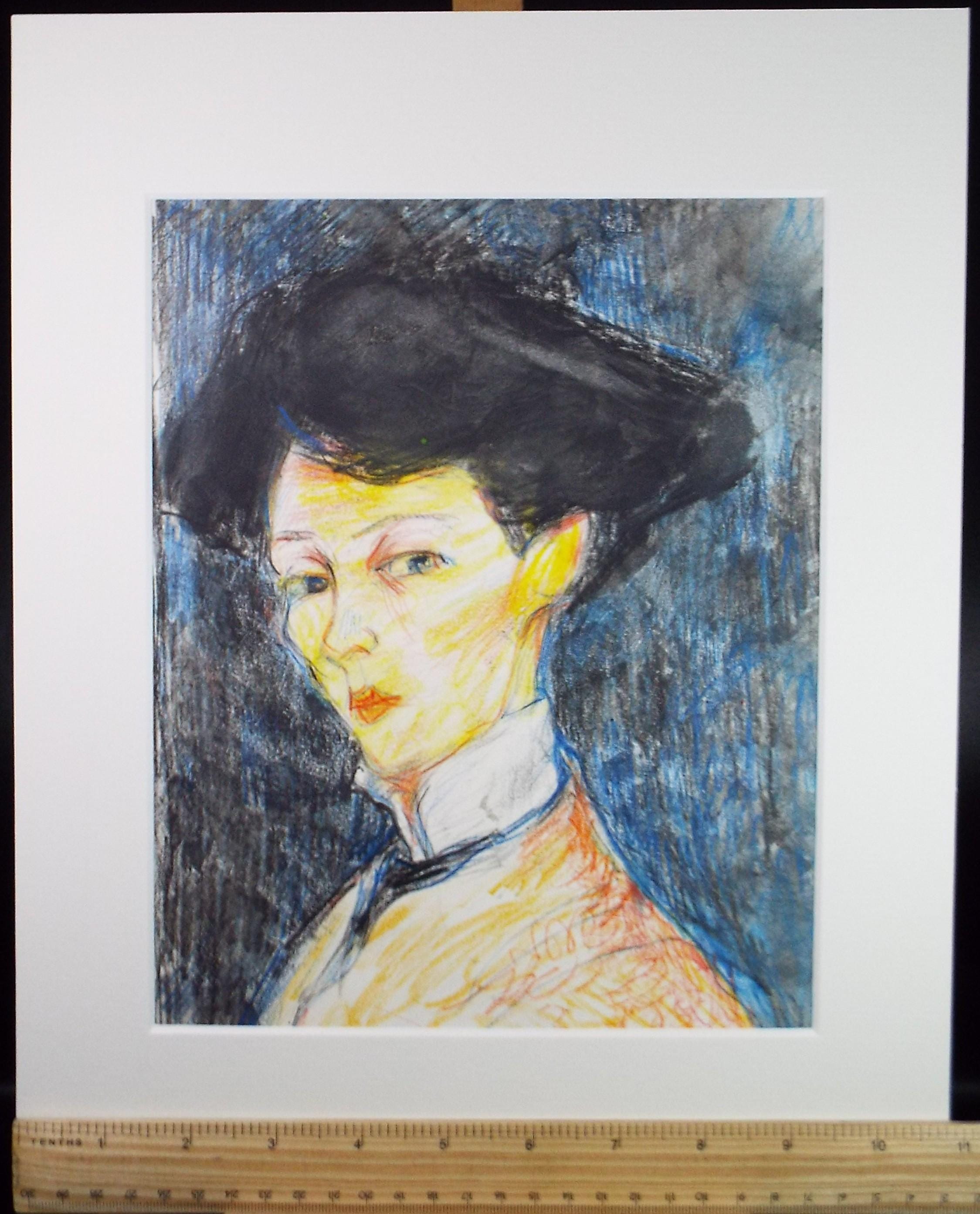 Original mixed media,'Elegant Woman', circa 1990's, John Gilbey Bowles (1929-2011)