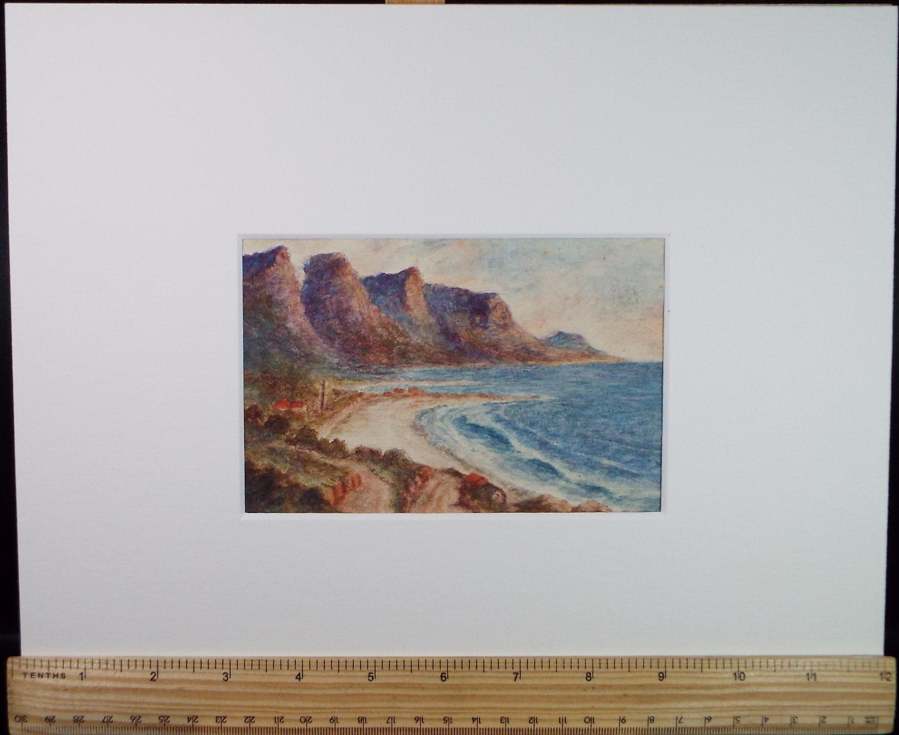 Original Watercolour, 'Camps Bay', circa 1940's, Artist Unknown