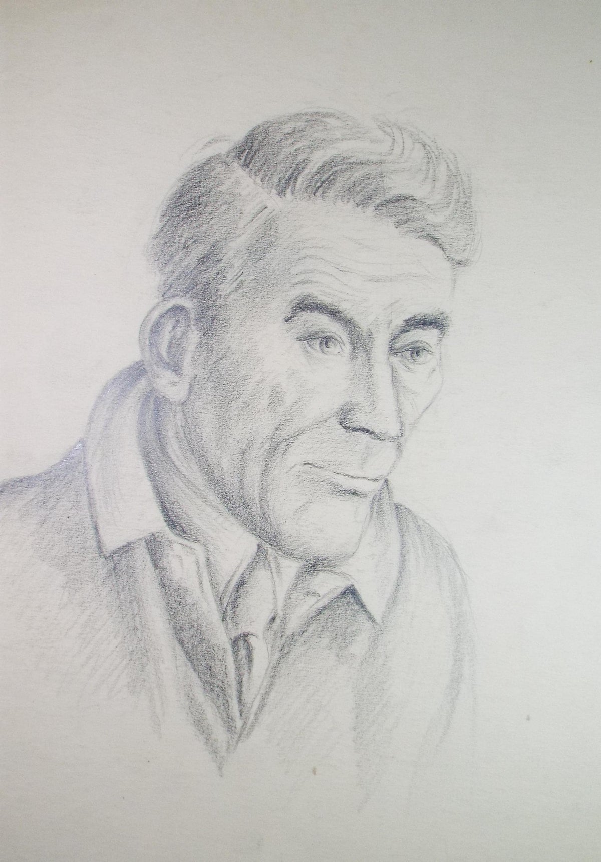 Original Pencil drawing, 'Portrait of a Man', E Gaston Longley, Circa 1940's