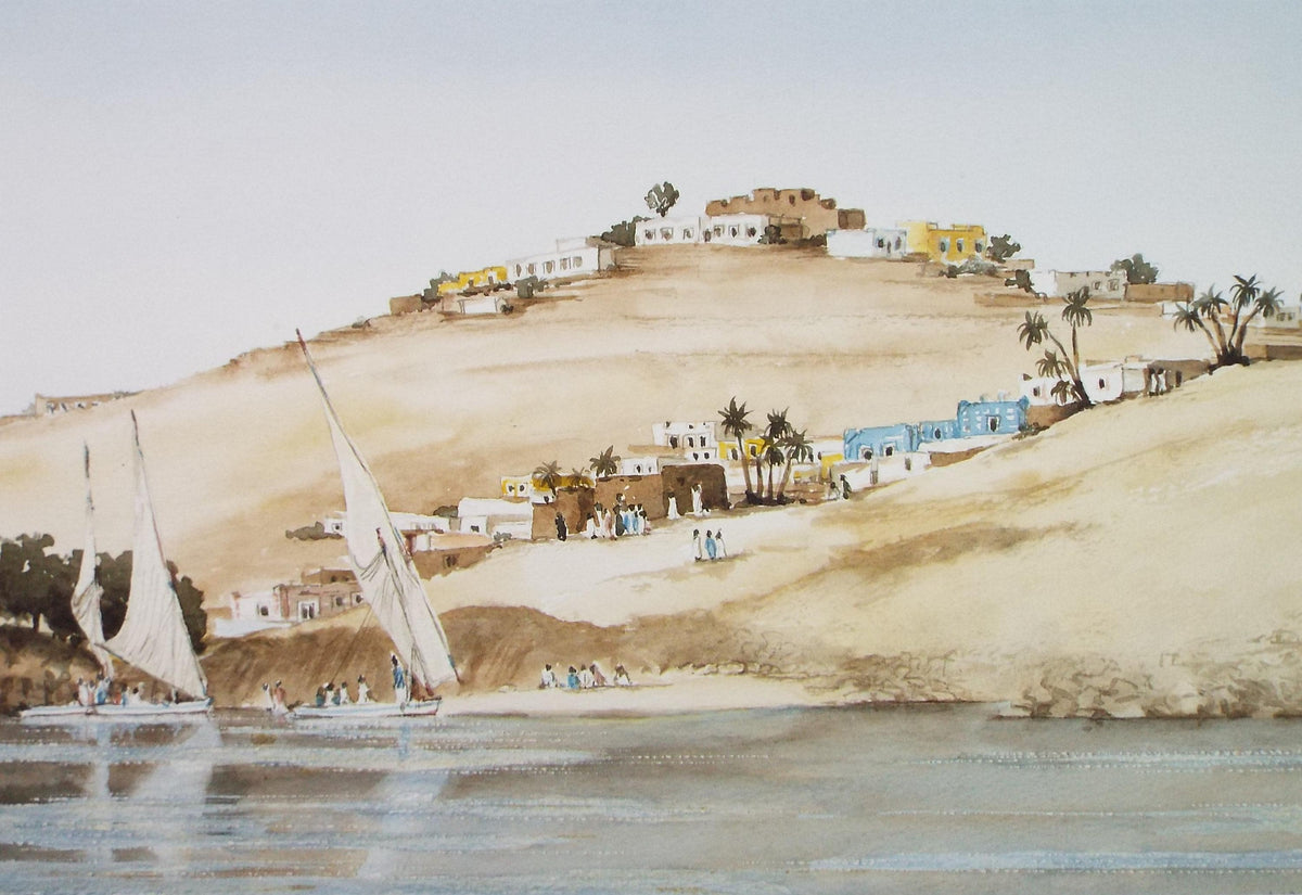 Original Watercolour, 'African Coast', Dated 1993, L Wilson
