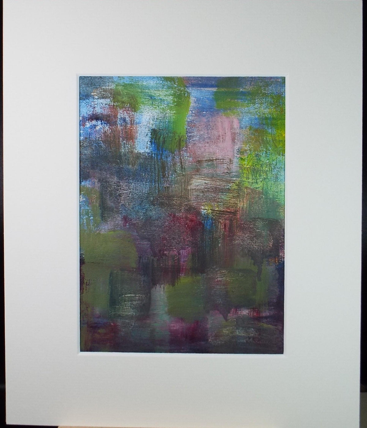 Original Abstract Painting in colours , Late 20th Century, Marie Edith Banks Canvas Art