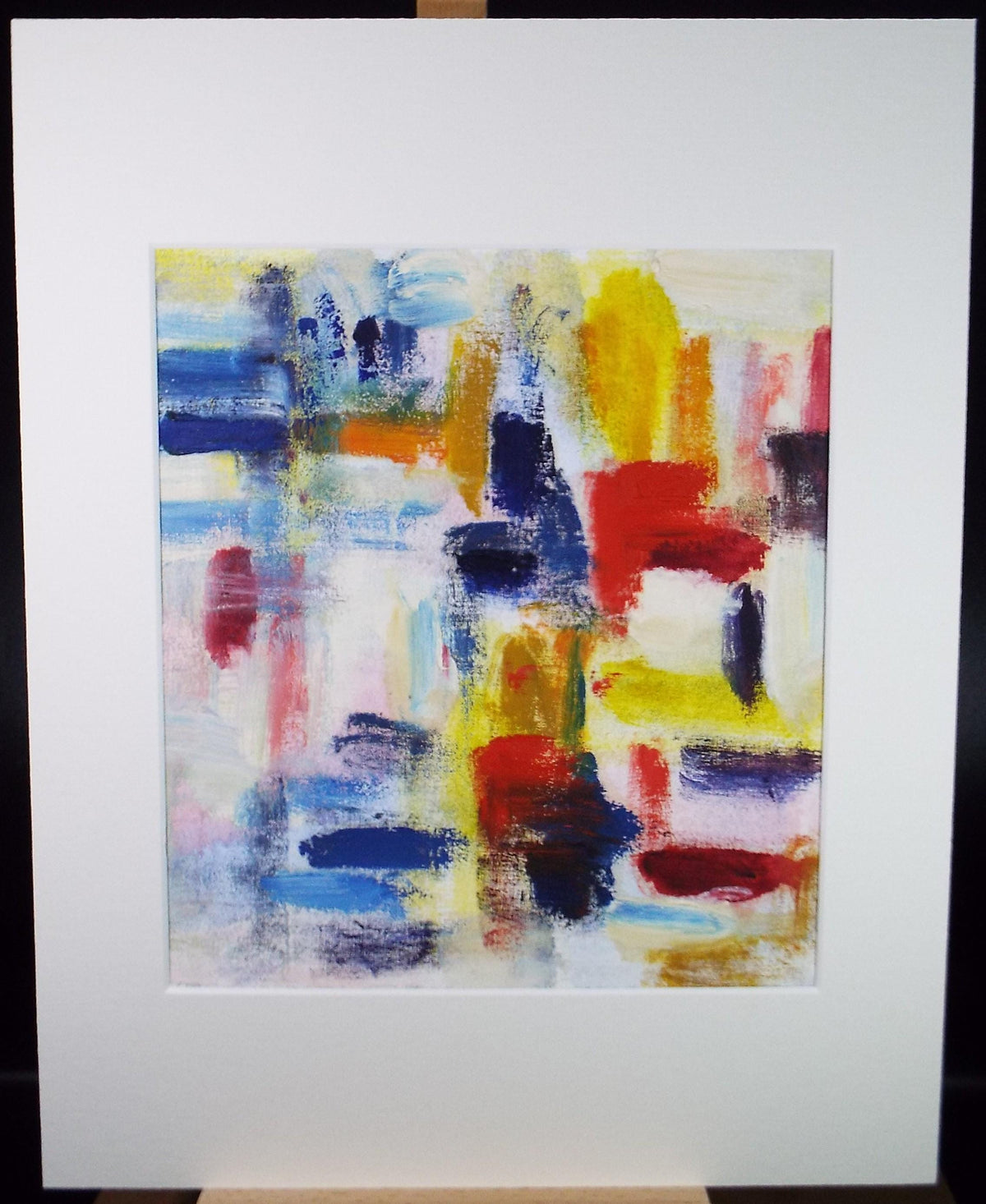 Original Abstract Painting in colours, Late 20th Century, Marie Edith Banks Canvas Art