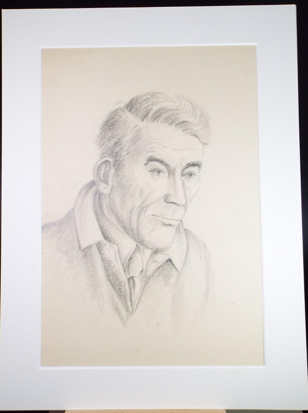Original Pencil drawing, 'Portrait of a Man', E Gaston Longley, Circa 1940's