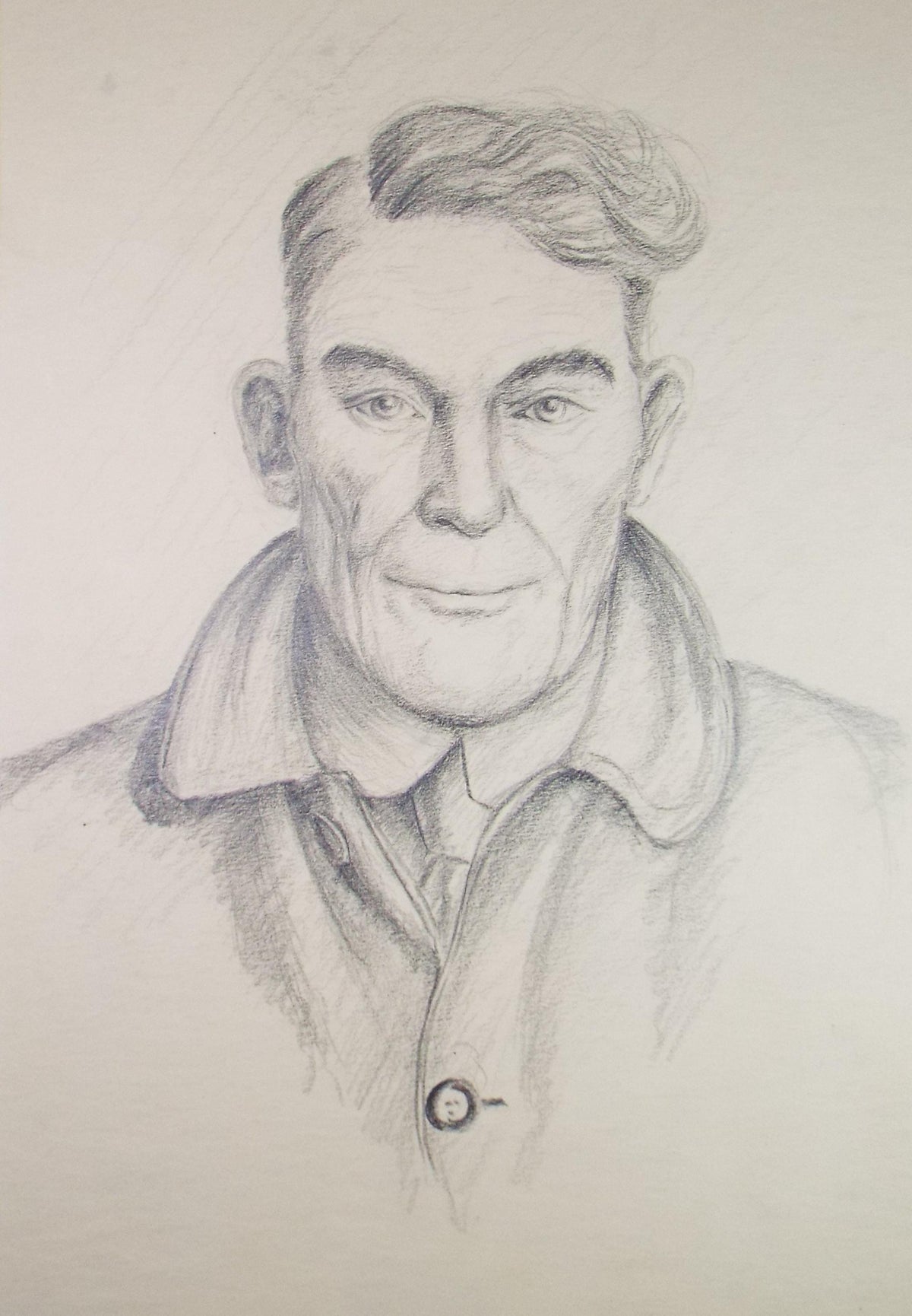 Original Pencil drawing, 'Portrait of a Man', E Gaston Longley, Circa 1940's