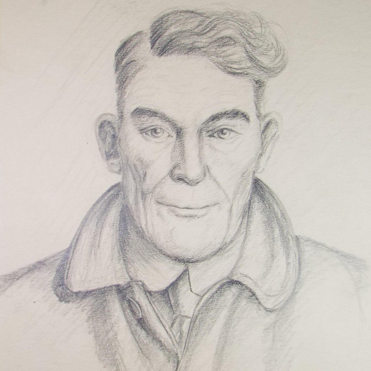 Original Pencil drawing, 'Portrait of a Man', E Gaston Longley, Circa 1940's