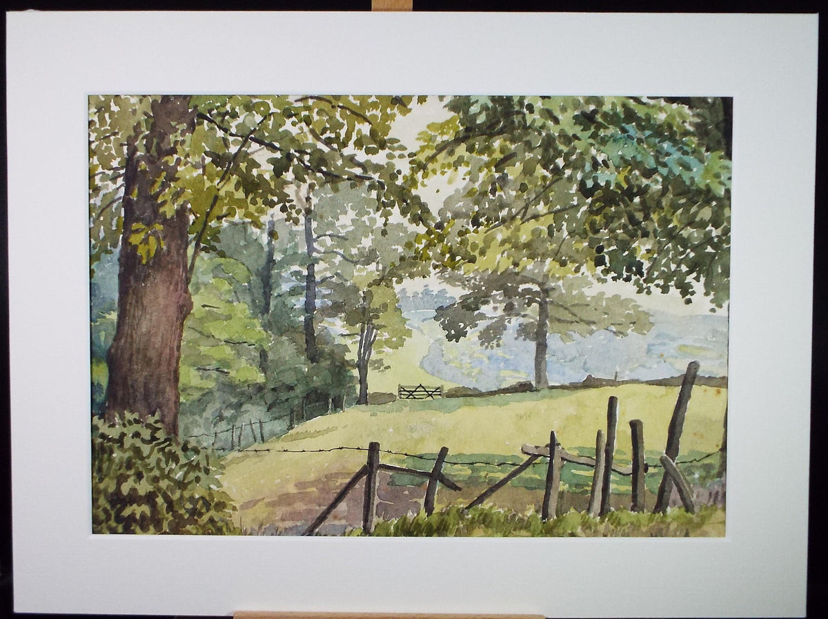 Original Watercolour 'Farming Landscape', Circa 1960's, Richard A Siddall