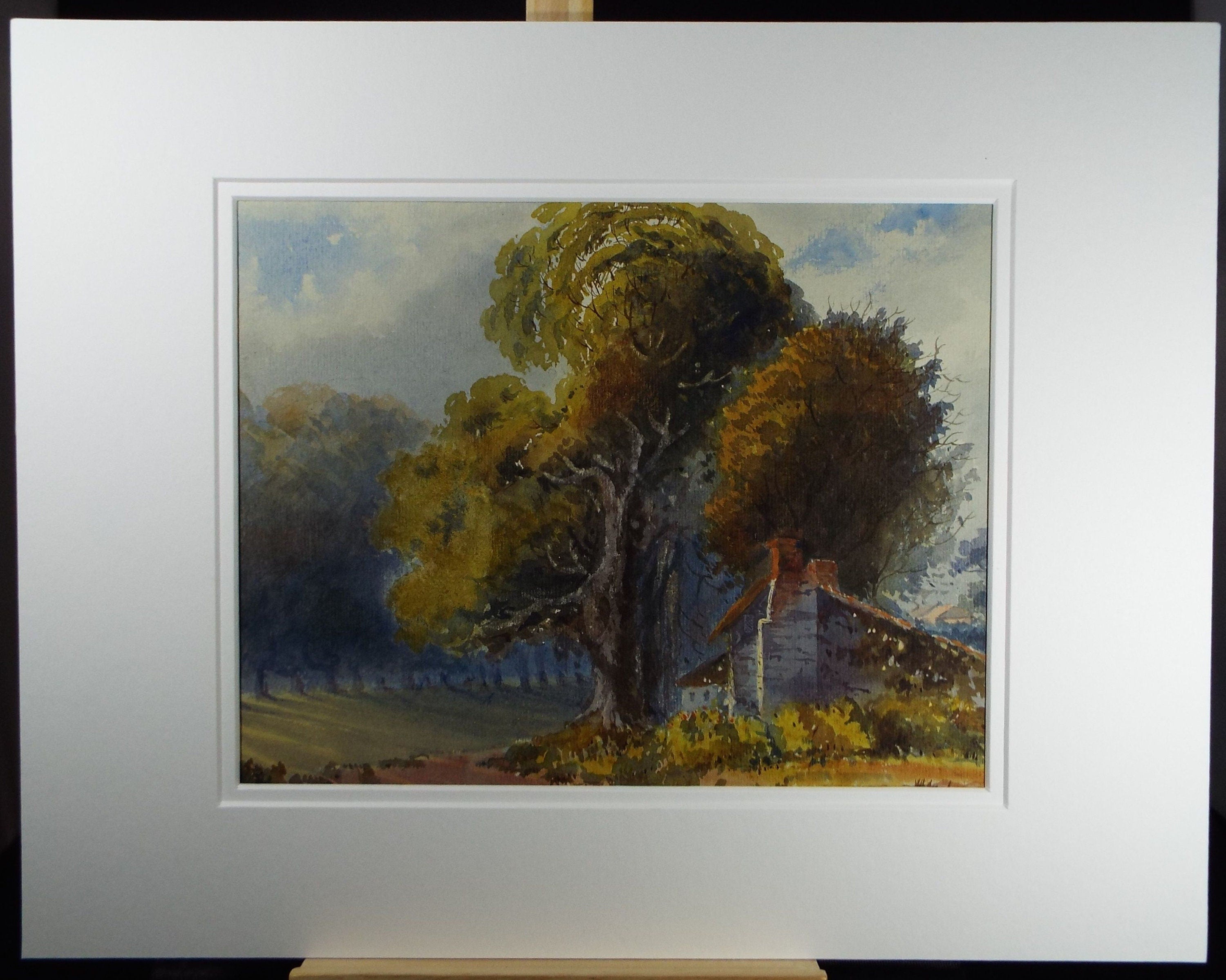 Original Watercolour,  'Torre Abbey Park', Late 19th Century, Artist Unknown.