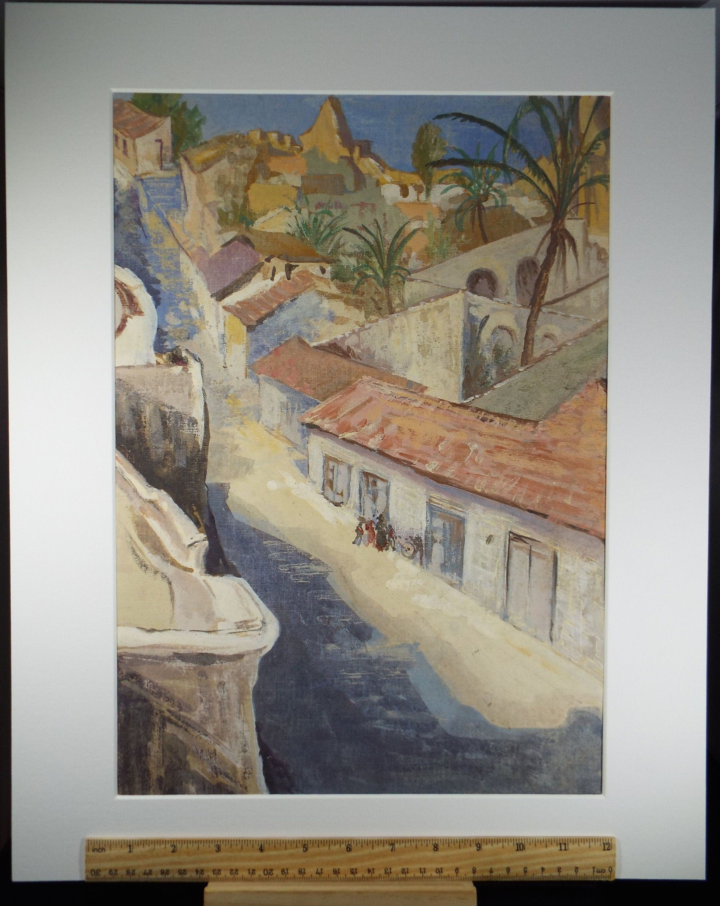 Original Watercolour & Gouache, 'North African Street Scene',c1950's, Ivy T. Attwell (20th Century, British)