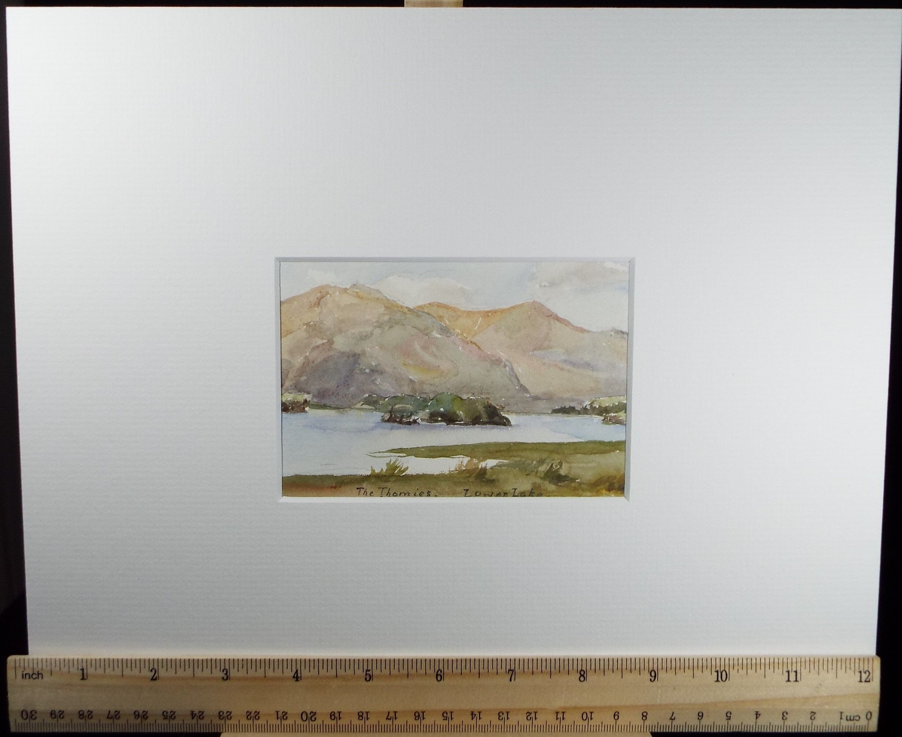 Original Watercolour on Paper,'The Thomies - Lower Lake', Circa 1930's , Artist Unknown