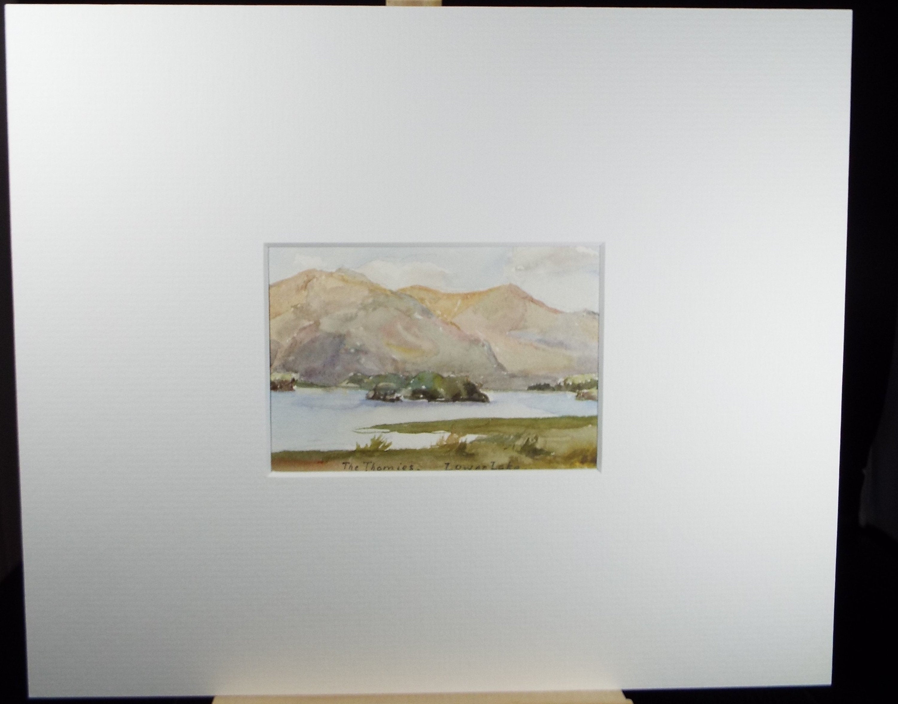Original Watercolour on Paper,'The Thomies - Lower Lake', Circa 1930's , Artist Unknown