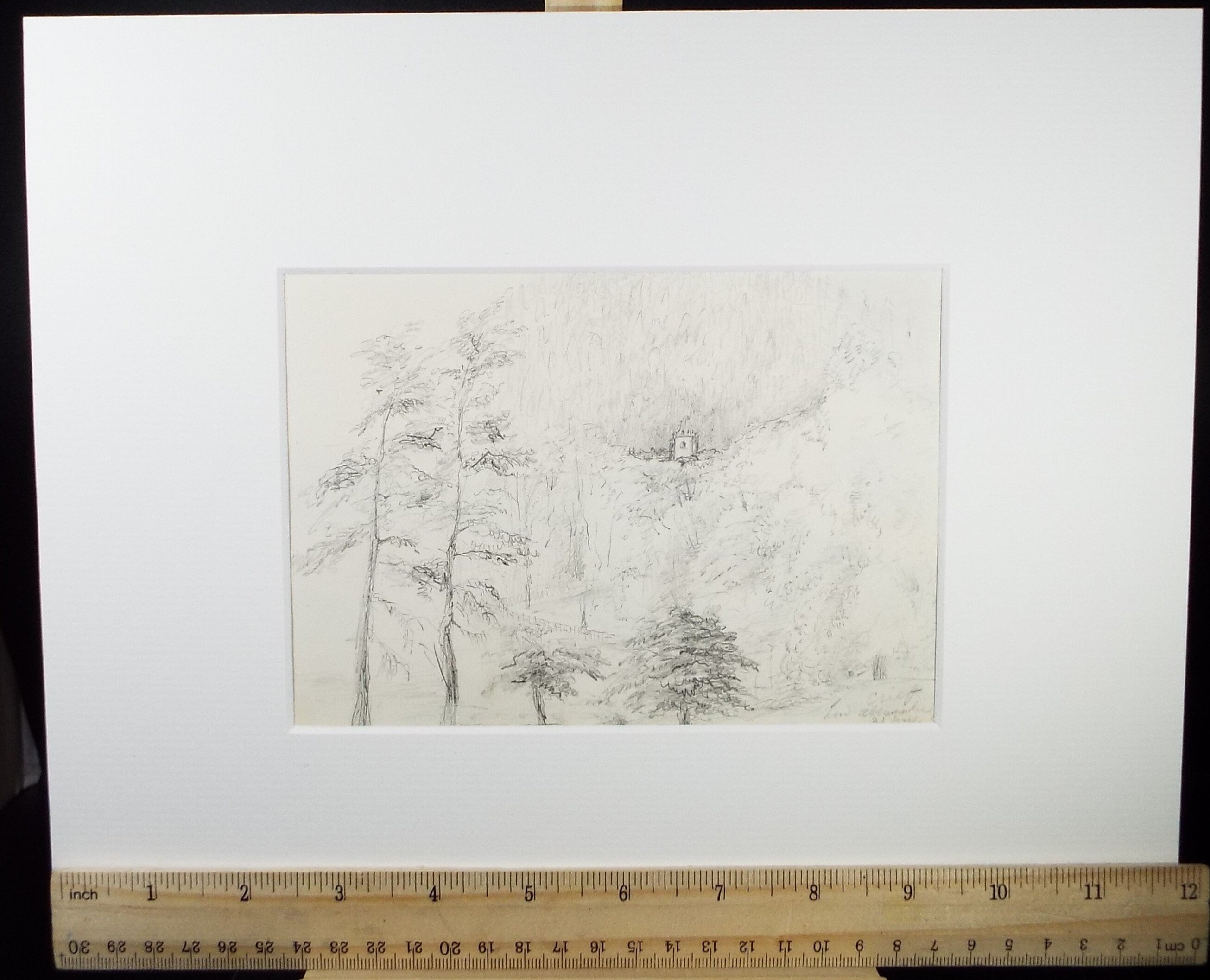 Original Pencil Drawing 'Creiff', Dated 1869, William Brenchley Rye (1818-1901)