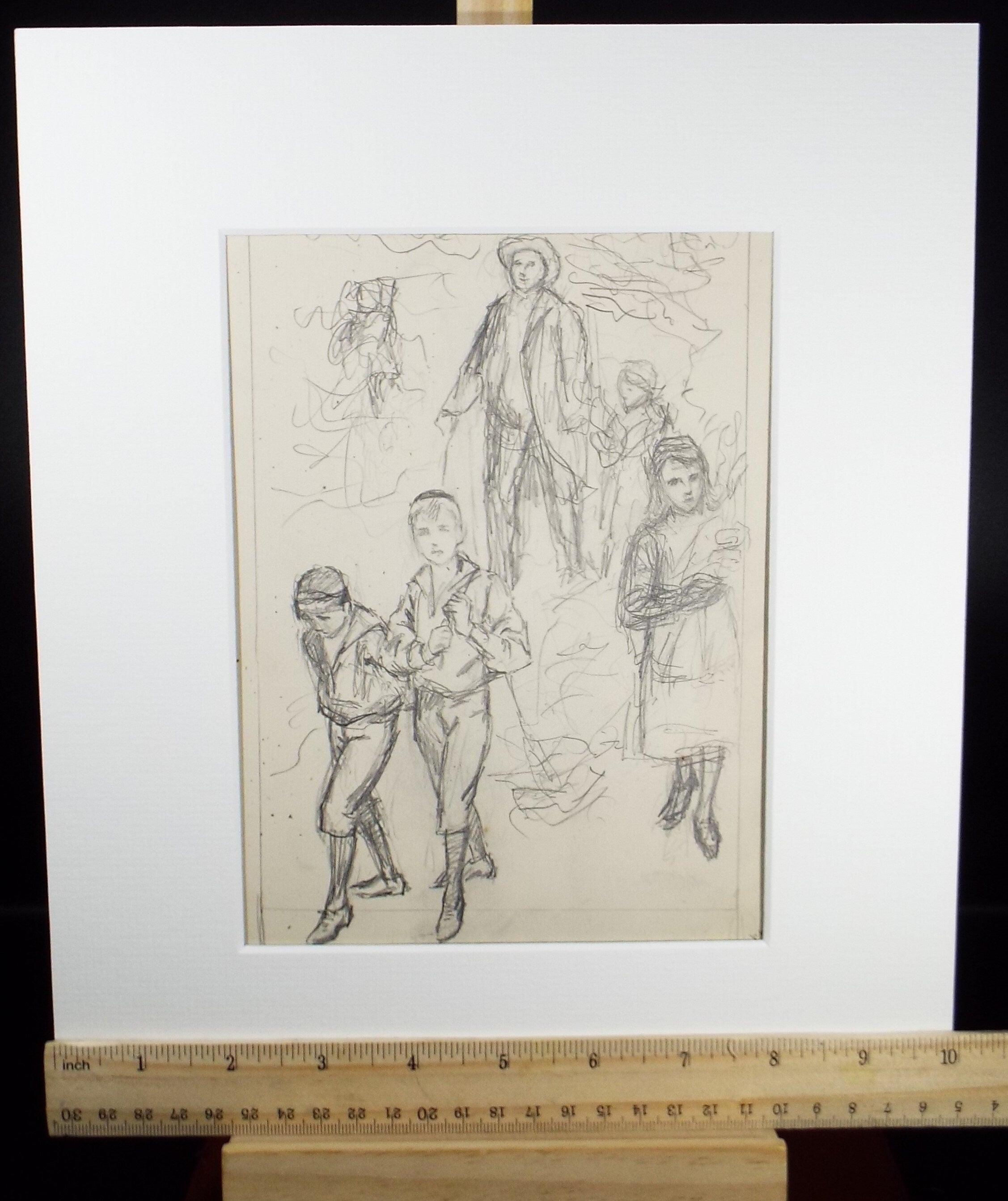Original Pencil Sketch,'Figure Studies', Leonard Leslie Brooke (1862 - 1940), Late 19th Century