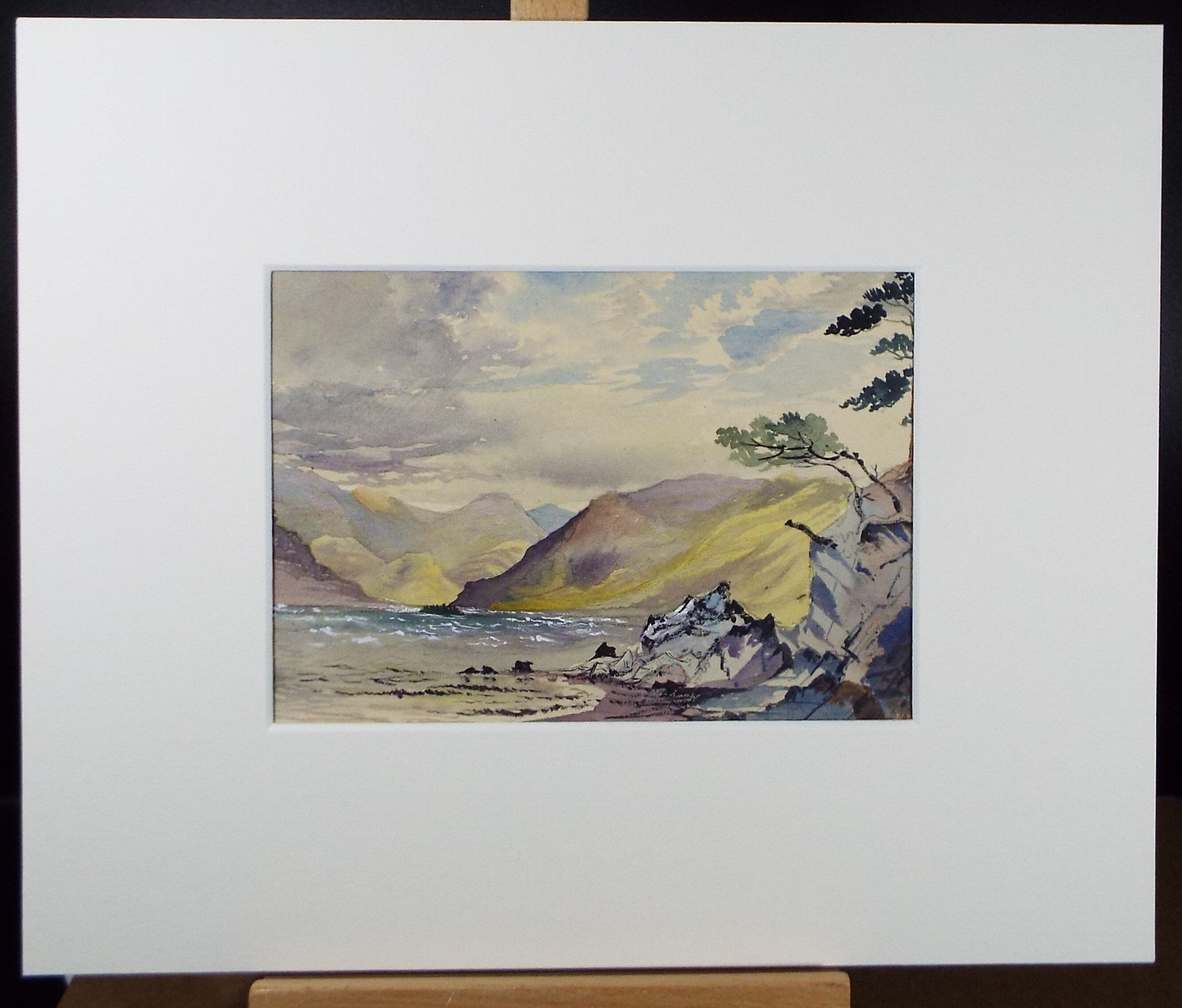 Original Watercolour on Paper,'Friar's Crag, Derwentwater',Circa 1880, Artist Unknown